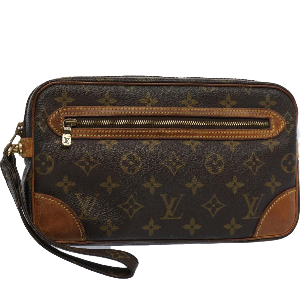 LOUIS VUITTON Monogram Marly Dragonne GM Clutch Bag M51825 LV Auth 61276