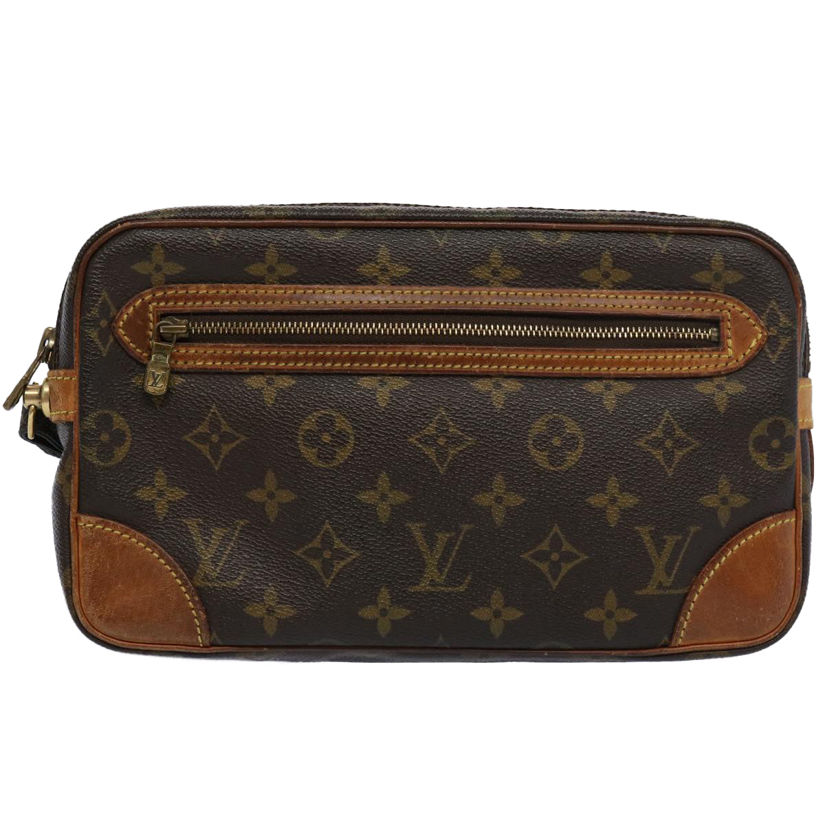 LOUIS VUITTON Monogram Marly Dragonne GM Clutch Bag M51825 LV Auth 61276