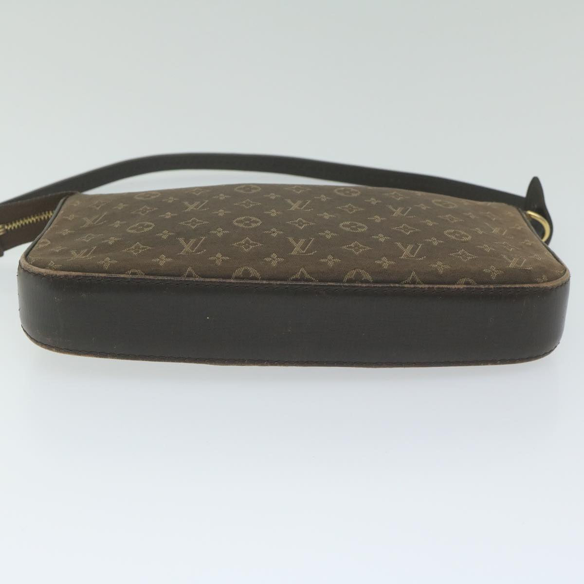 LOUIS VUITTON Monogram Idylle Pochette Accessoires Black Fuzan M60482 Auth 61288