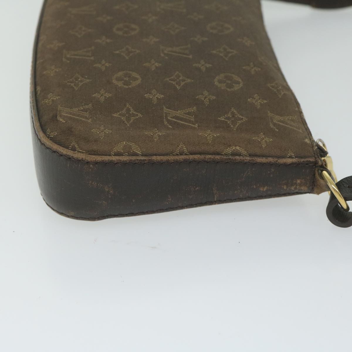 LOUIS VUITTON Monogram Idylle Pochette Accessoires Black Fuzan M60482 Auth 61288