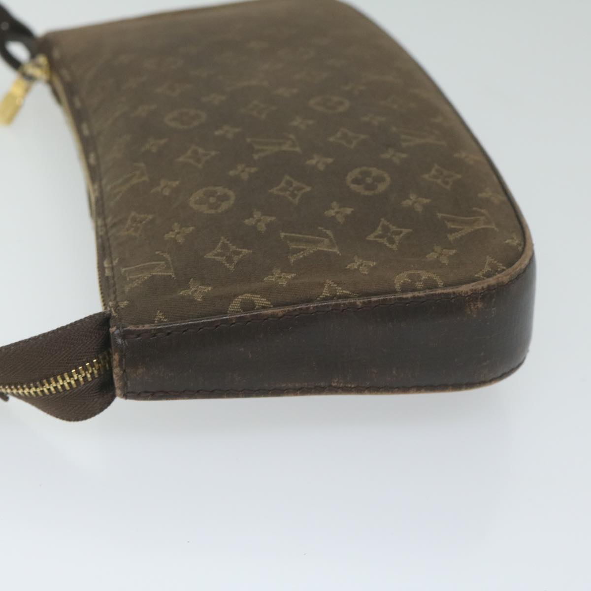 LOUIS VUITTON Monogram Idylle Pochette Accessoires Black Fuzan M60482 Auth 61288