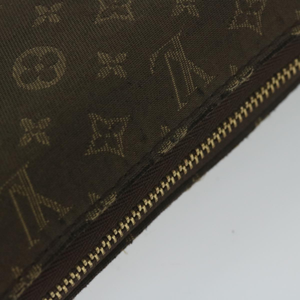 LOUIS VUITTON Monogram Idylle Pochette Accessoires Black Fuzan M60482 Auth 61288