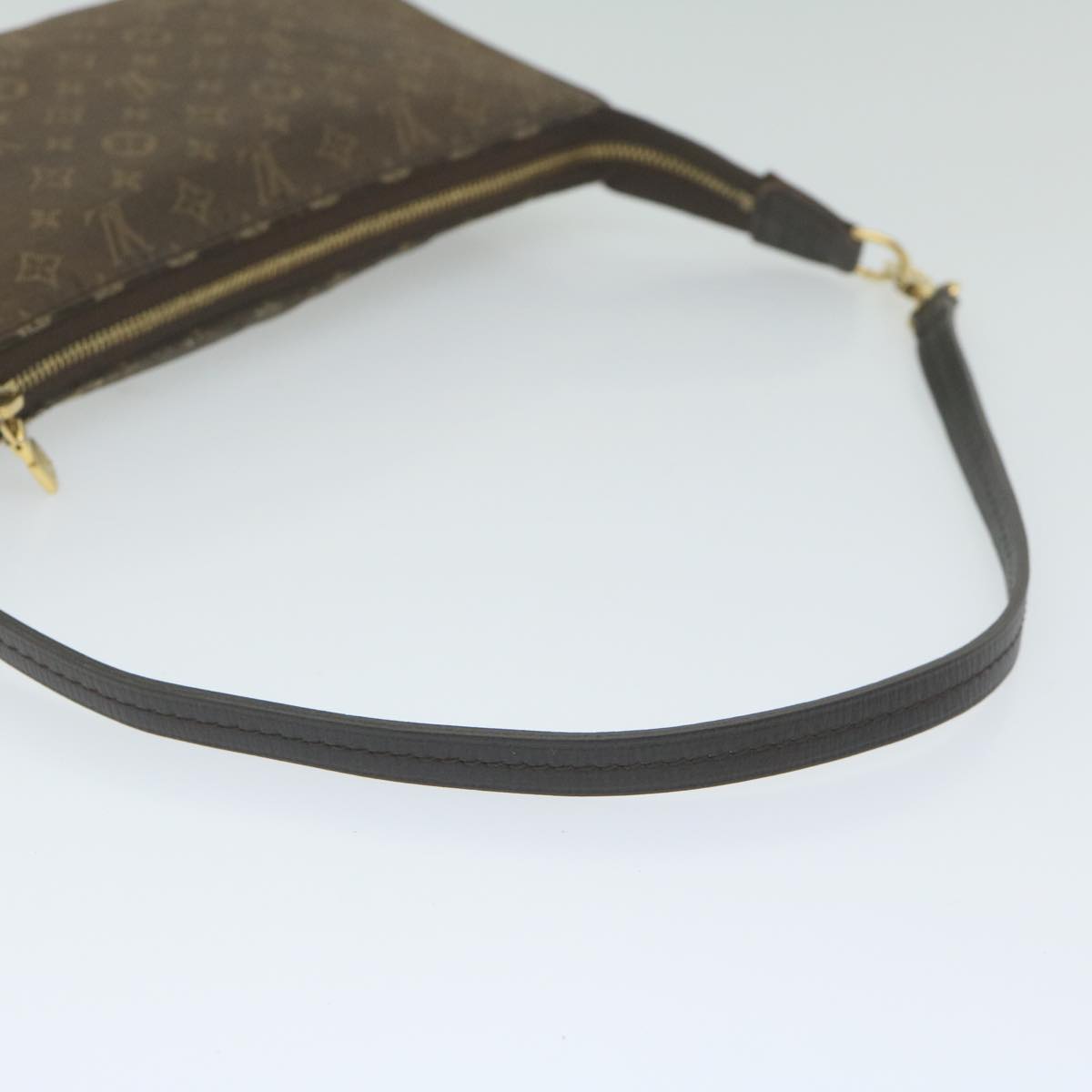 LOUIS VUITTON Monogram Idylle Pochette Accessoires Black Fuzan M60482 Auth 61288