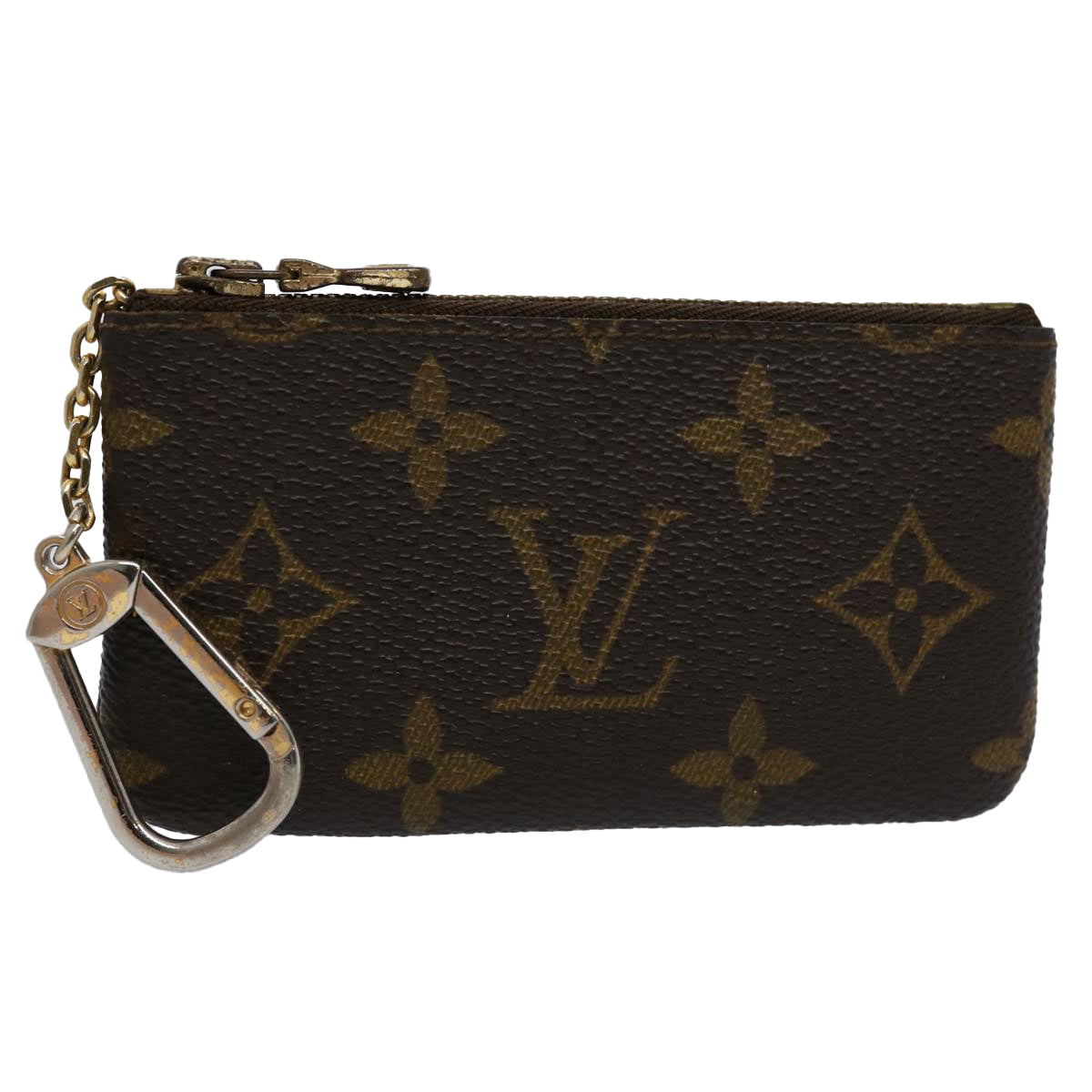 LOUIS VUITTON Monogram Pochette Cles Coin Purse M62650 LV Auth 61298