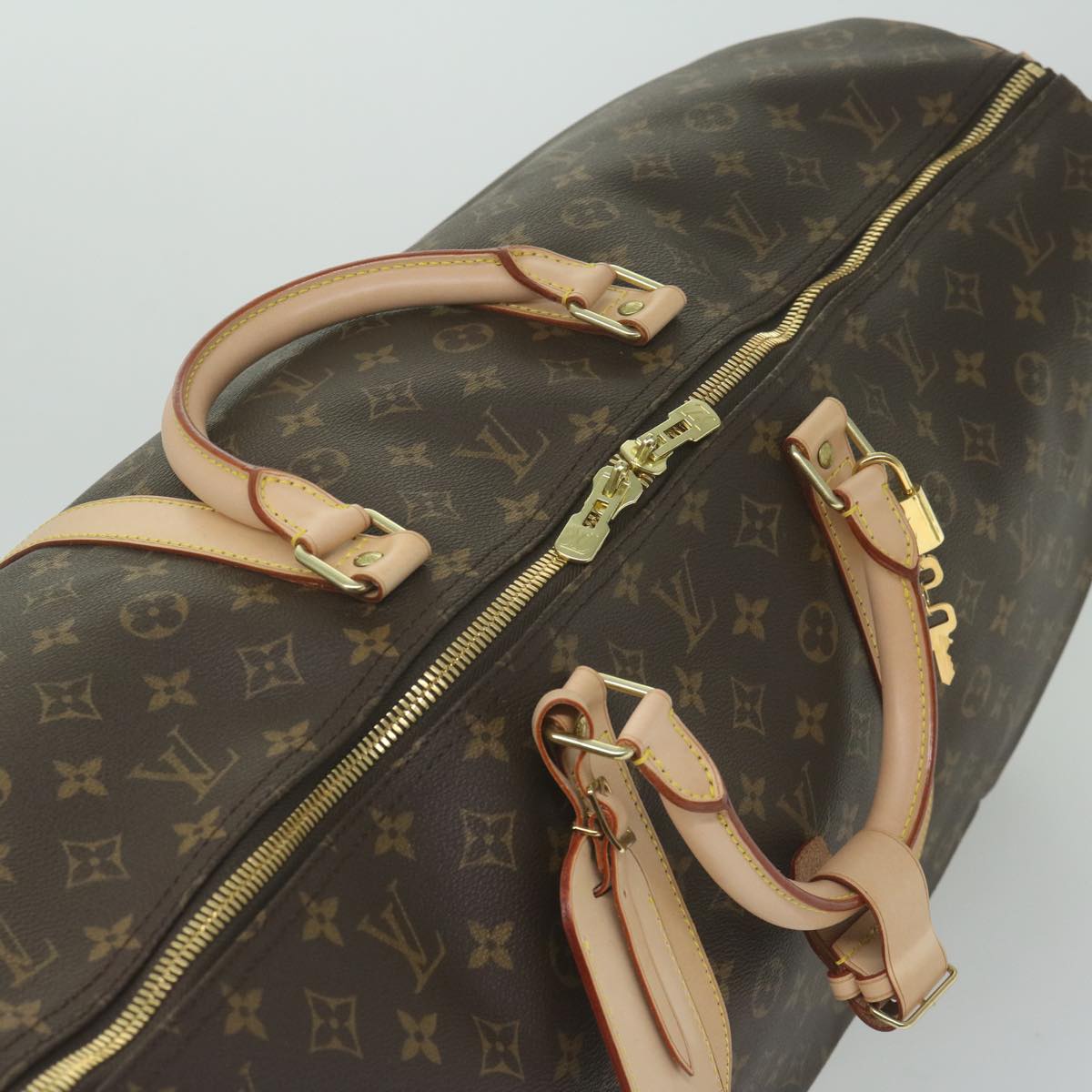 LOUIS VUITTON Monogram Keepall Bandouliere 60 Boston Bag M41412 LV Auth 61371S