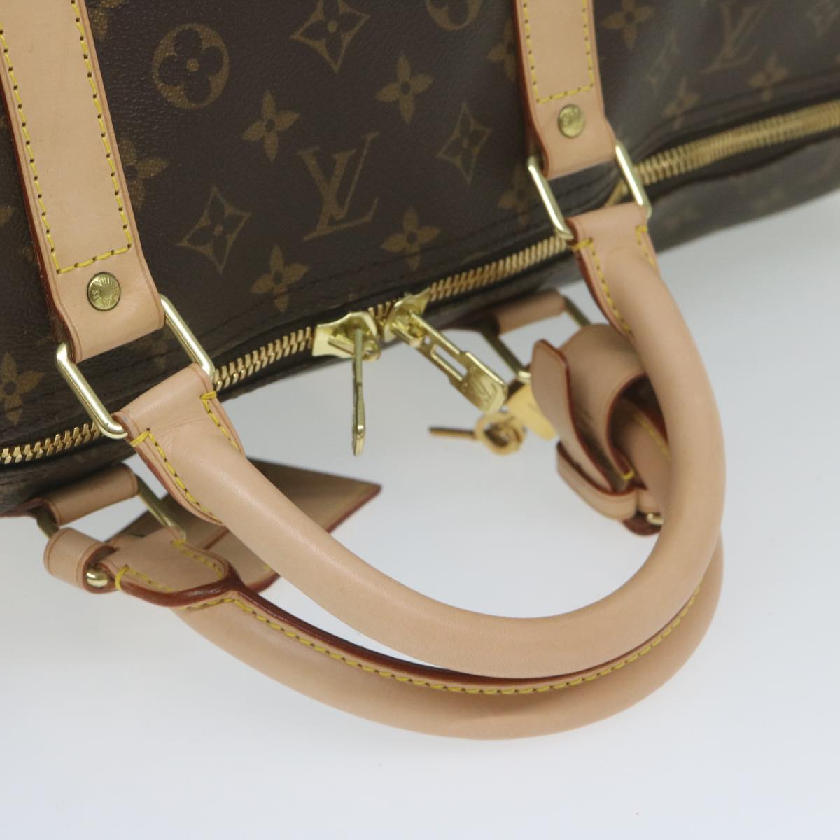 LOUIS VUITTON Monogram Keepall Bandouliere 60 Boston Bag M41412 LV Auth 61371S