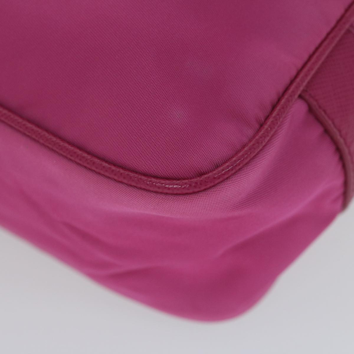 PRADA Accessory Pouch Nylon Pink Auth 61517