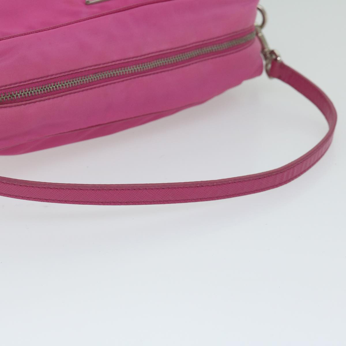 PRADA Accessory Pouch Nylon Pink Auth 61517