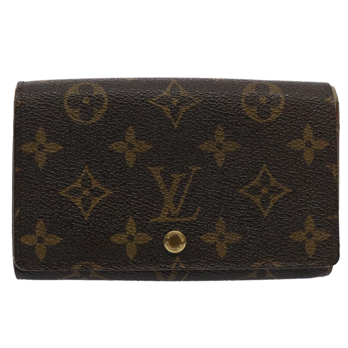 LOUIS VUITTON Monogram Portefeuille Tresol Wallet M61736 LV Auth 61553