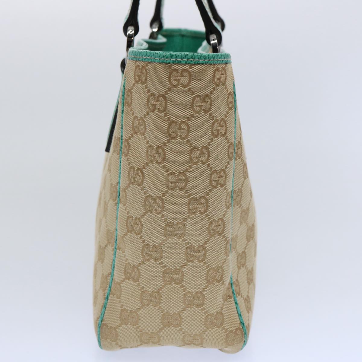 GUCCI GG Canvas Tote Bag Beige 113019 Auth 61647