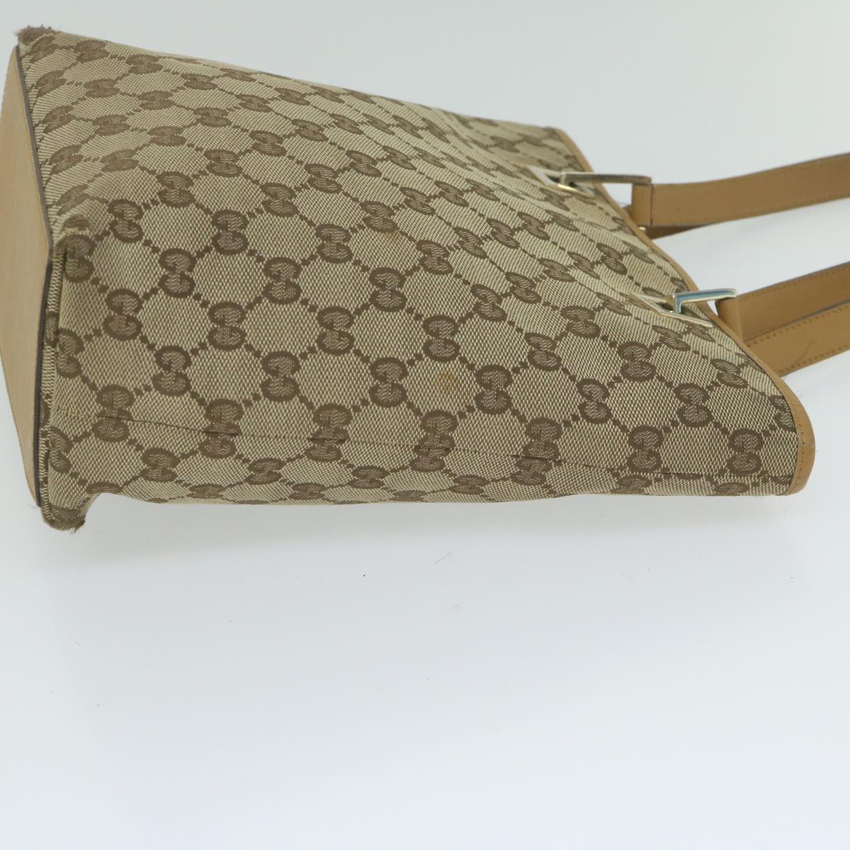 GUCCI GG Canvas Hand Bag Beige 002 1099 Auth 61649