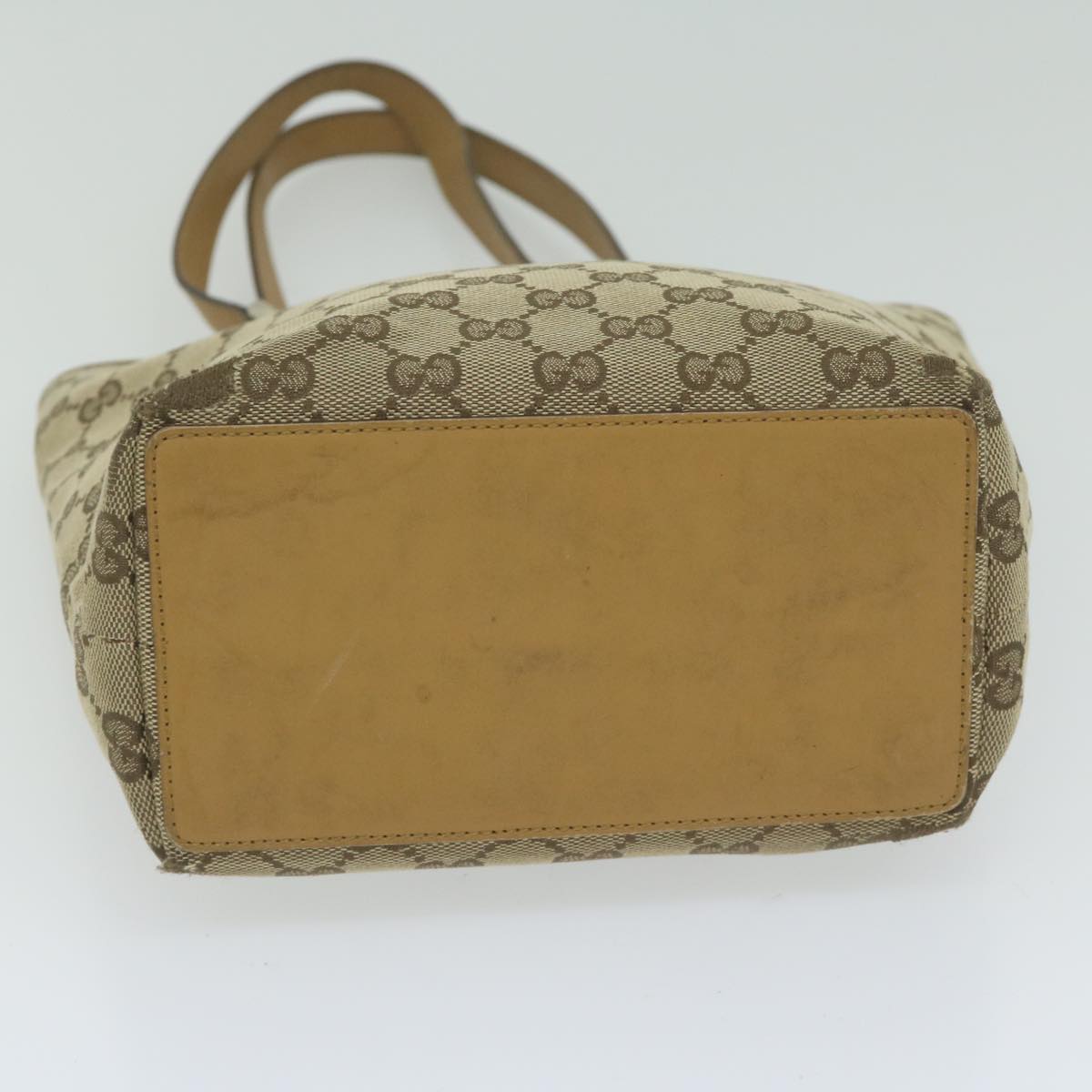 GUCCI GG Canvas Hand Bag Beige 002 1099 Auth 61649