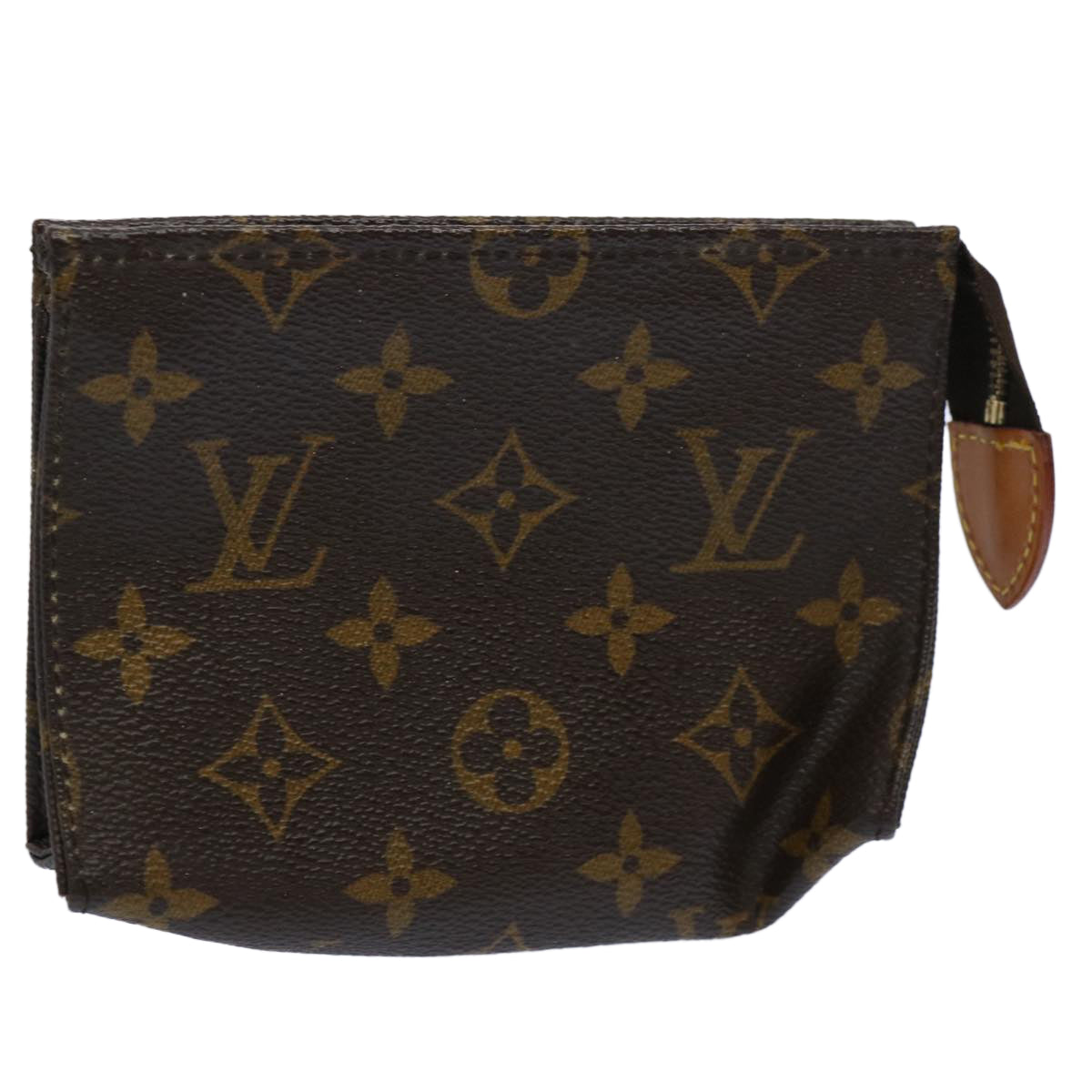 LOUIS VUITTON Monogram Poche Toilette 15 Pouch M47546 LV Auth 61684