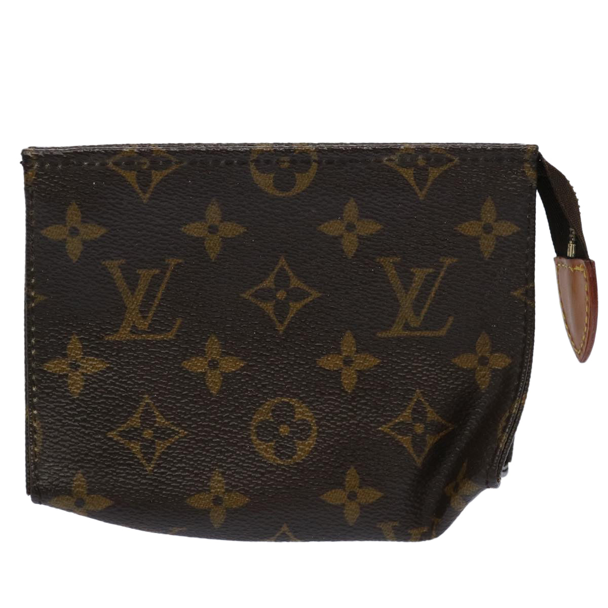 LOUIS VUITTON Monogram Poche Toilette 15 Pouch M47546 LV Auth 61684