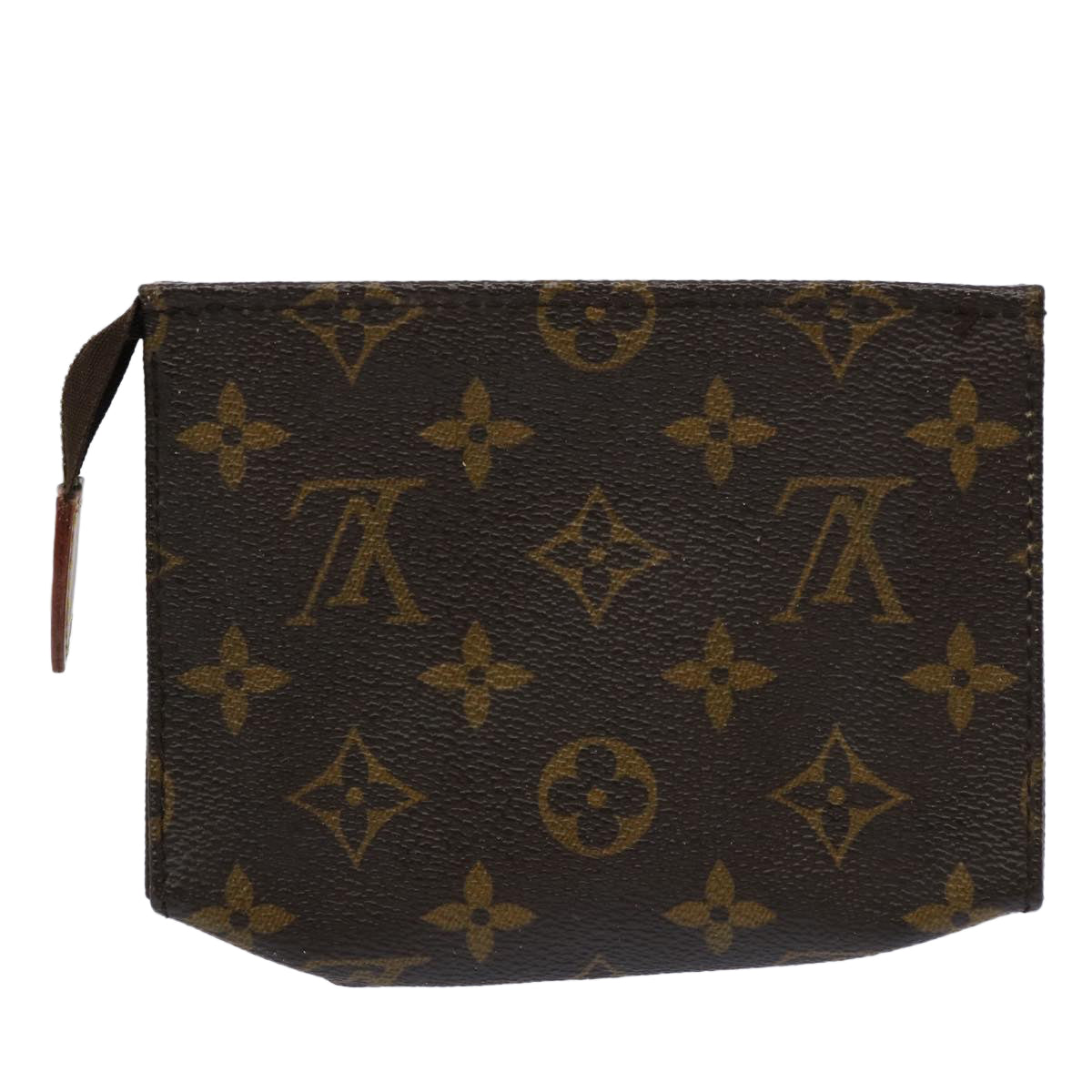 LOUIS VUITTON Monogram Poche Toilette 15 Pouch M47546 LV Auth 61684