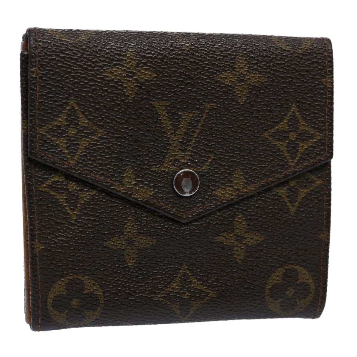 LOUIS VUITTON Monogram Porte Monnaie Billets Wallet M61660 LV Auth 61716