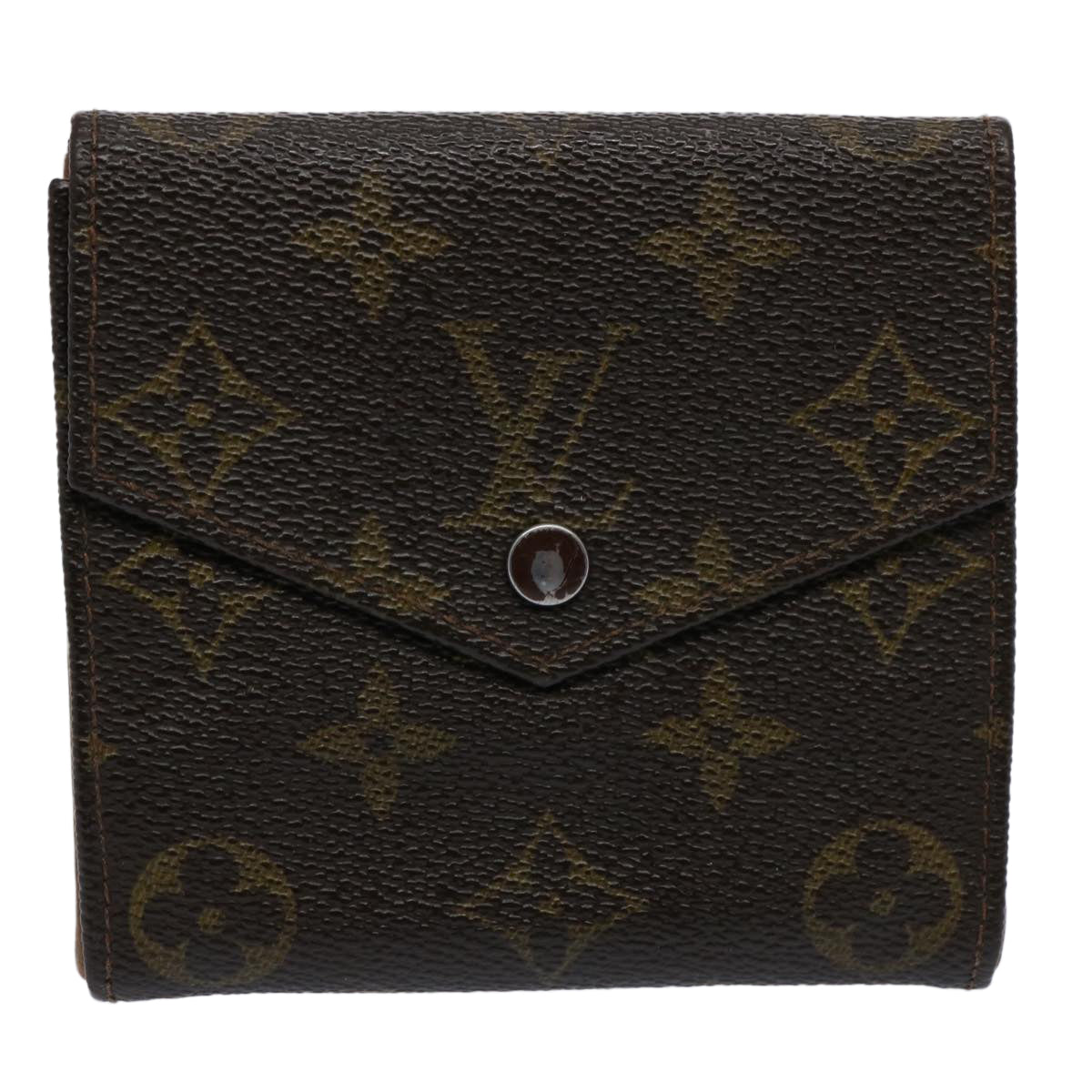 LOUIS VUITTON Monogram Porte Monnaie Billets Wallet M61660 LV Auth 61716