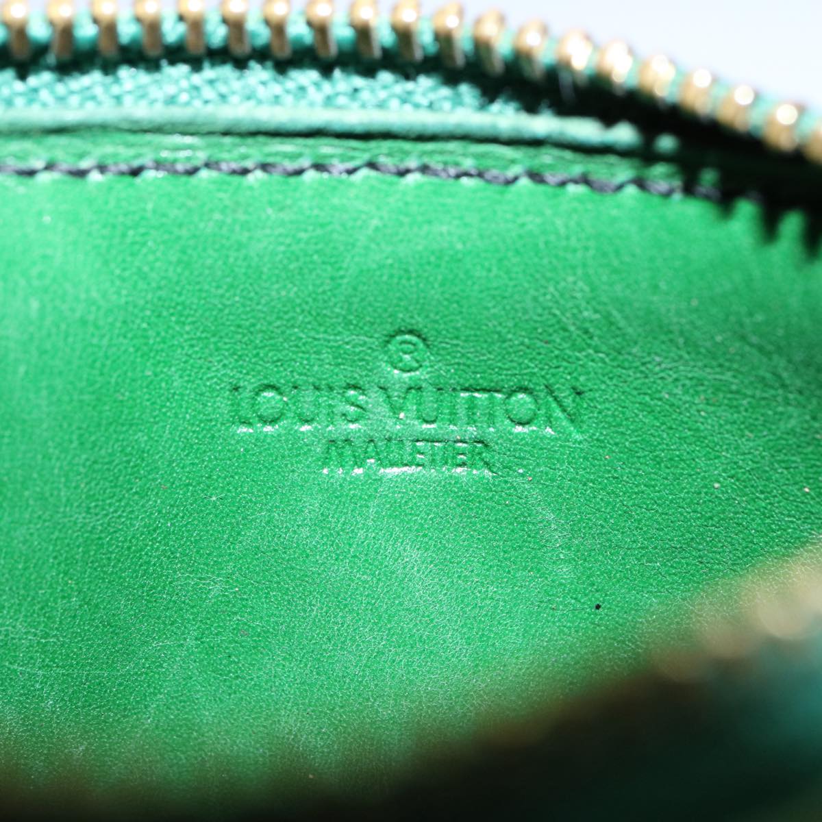 LOUIS VUITTON Epi Pochette Cles Coin Purse Green M63804 LV Auth 61717