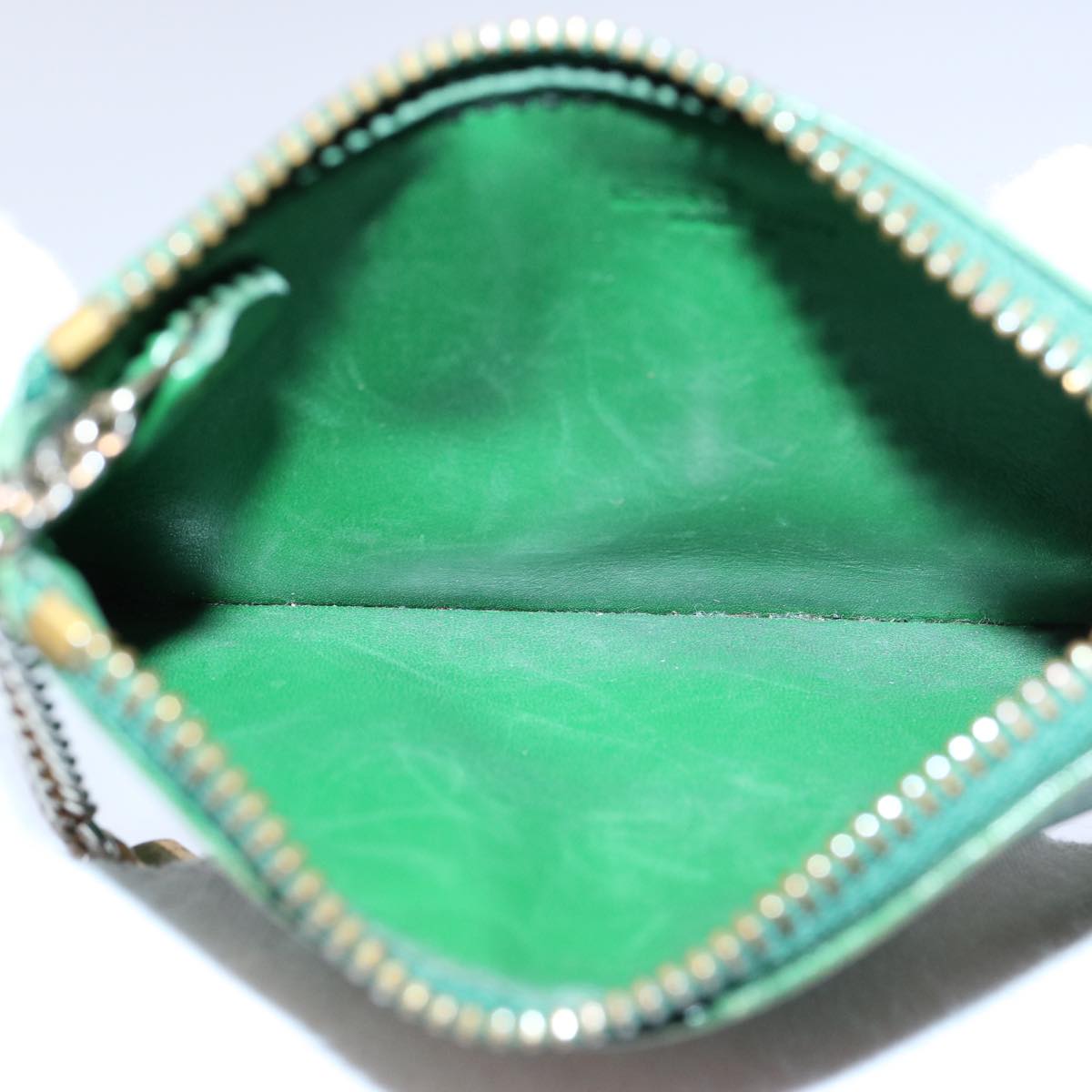 LOUIS VUITTON Epi Pochette Cles Coin Purse Green M63804 LV Auth 61717