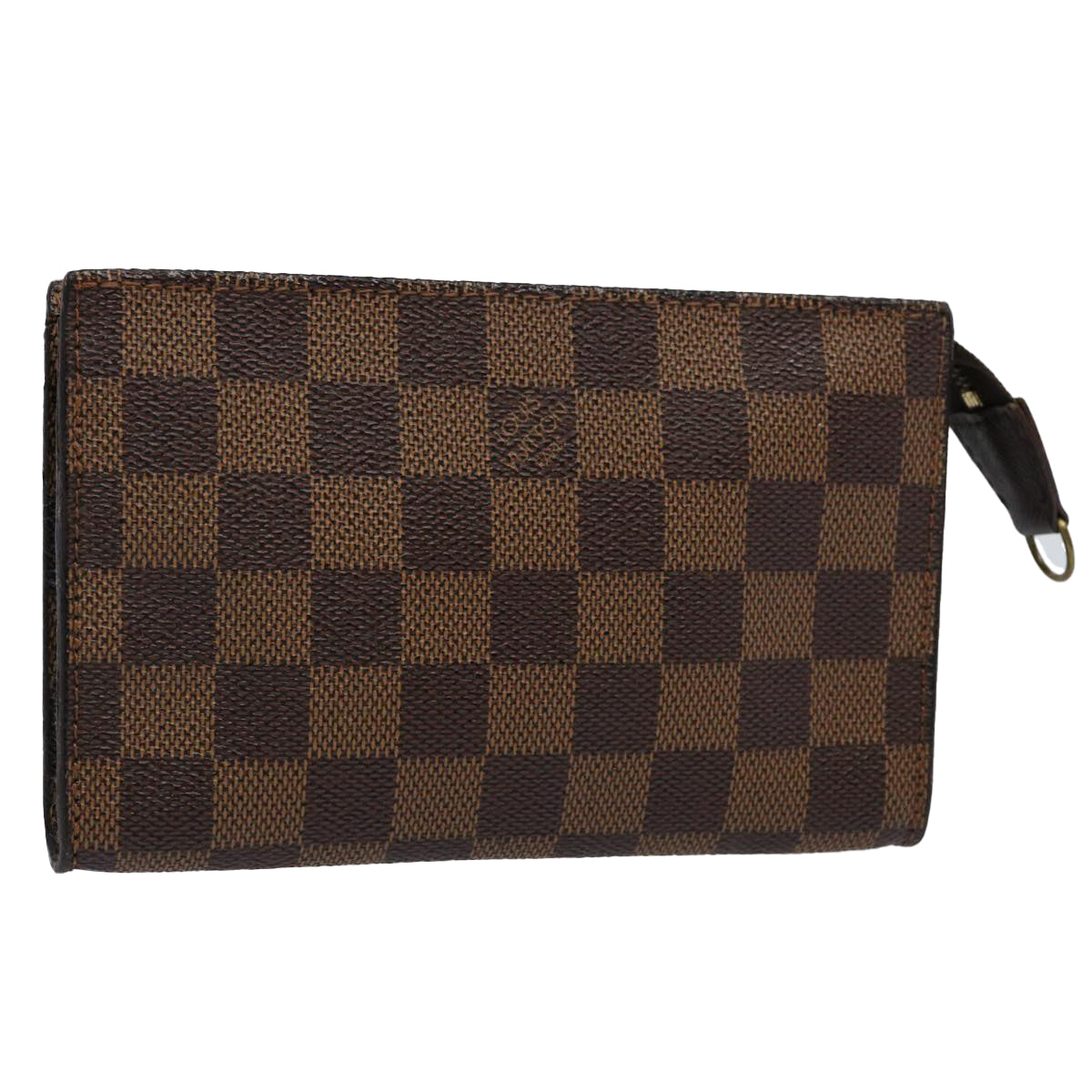 LOUIS VUITTON Damier Ebene Marais Pouch LV Auth 61740