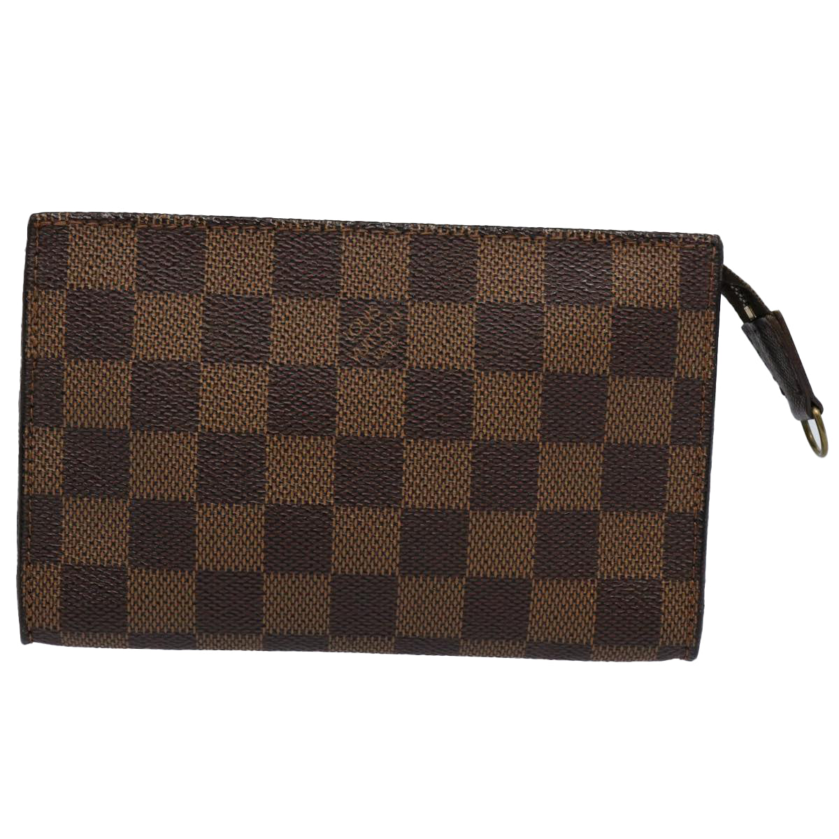 LOUIS VUITTON Damier Ebene Marais Pouch LV Auth 61740