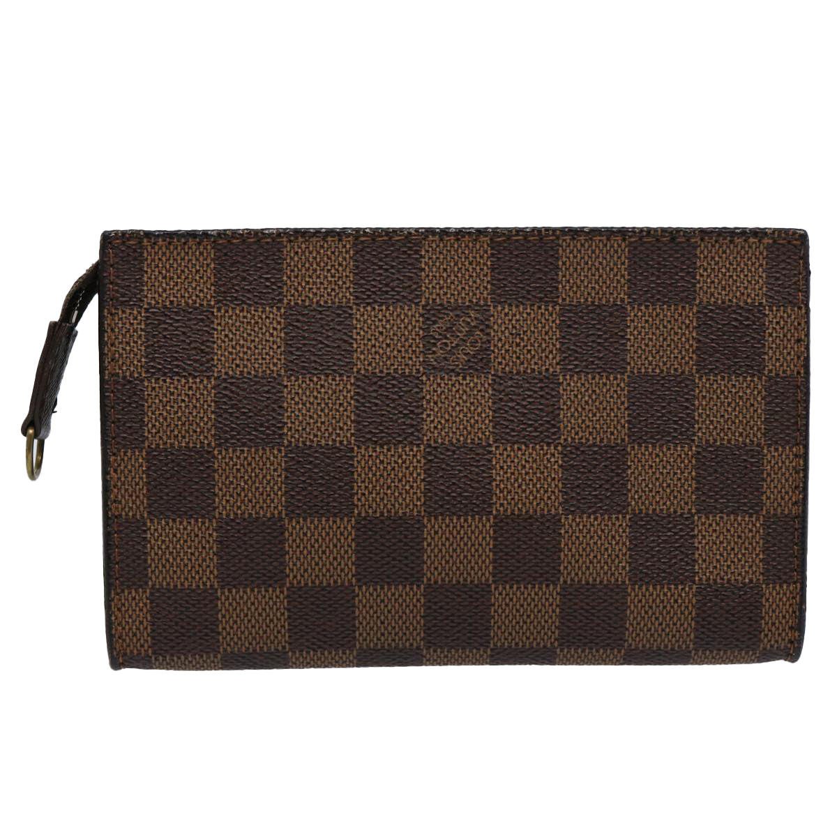 LOUIS VUITTON Damier Ebene Marais Pouch LV Auth 61740