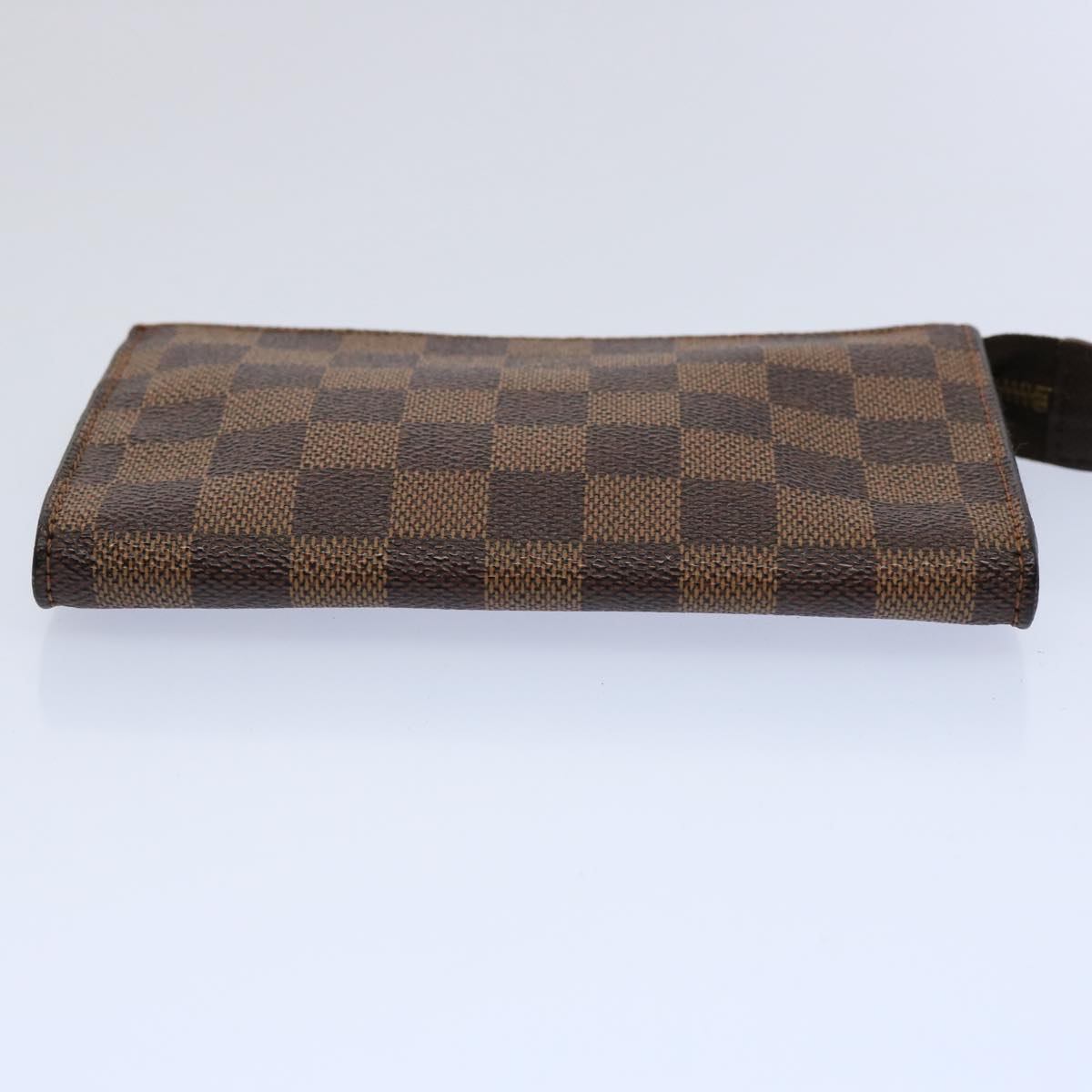 LOUIS VUITTON Damier Ebene Marais Pouch LV Auth 61740