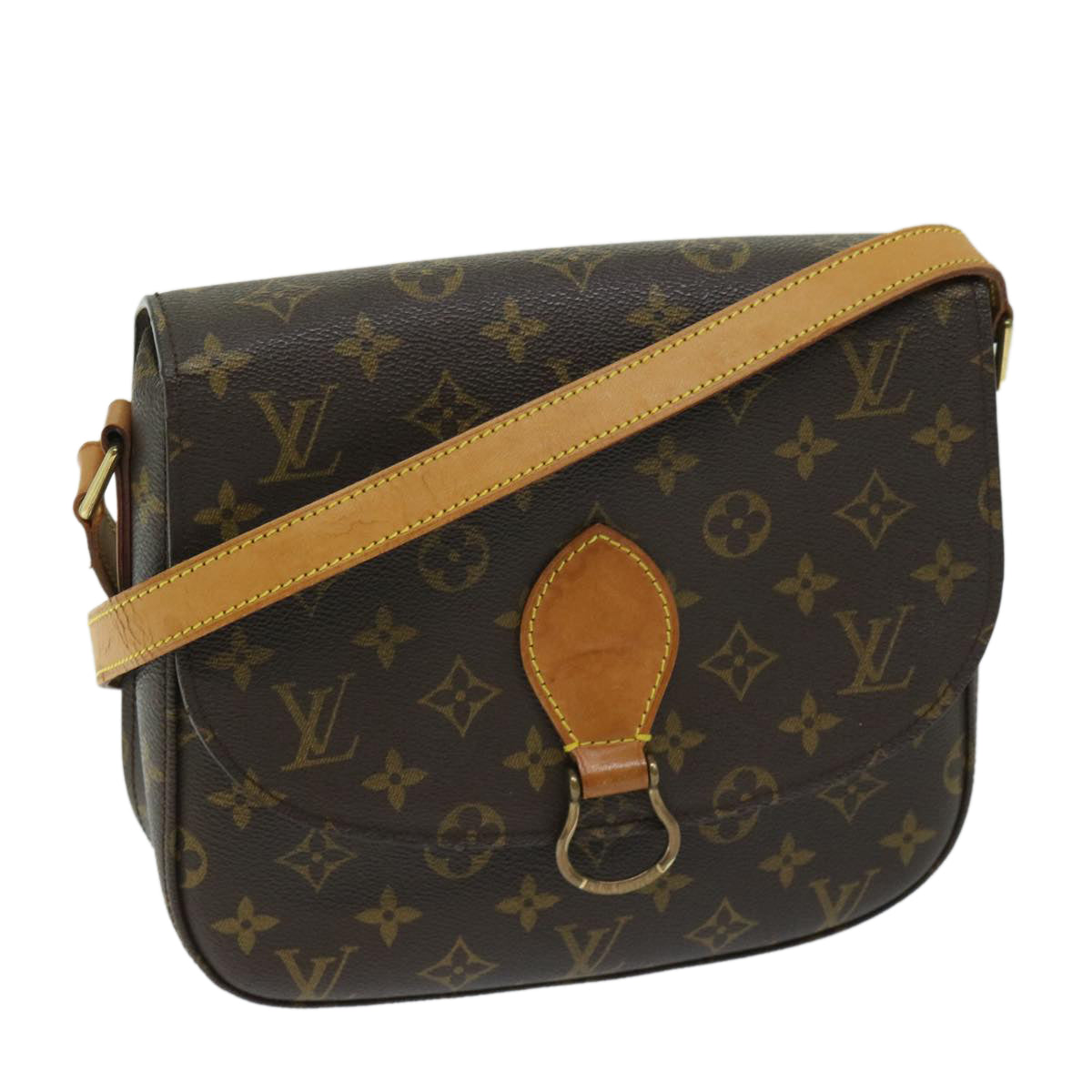 LOUIS VUITTON Monogram Saint Cloud GM Shoulder Bag M51242 LV Auth 61769