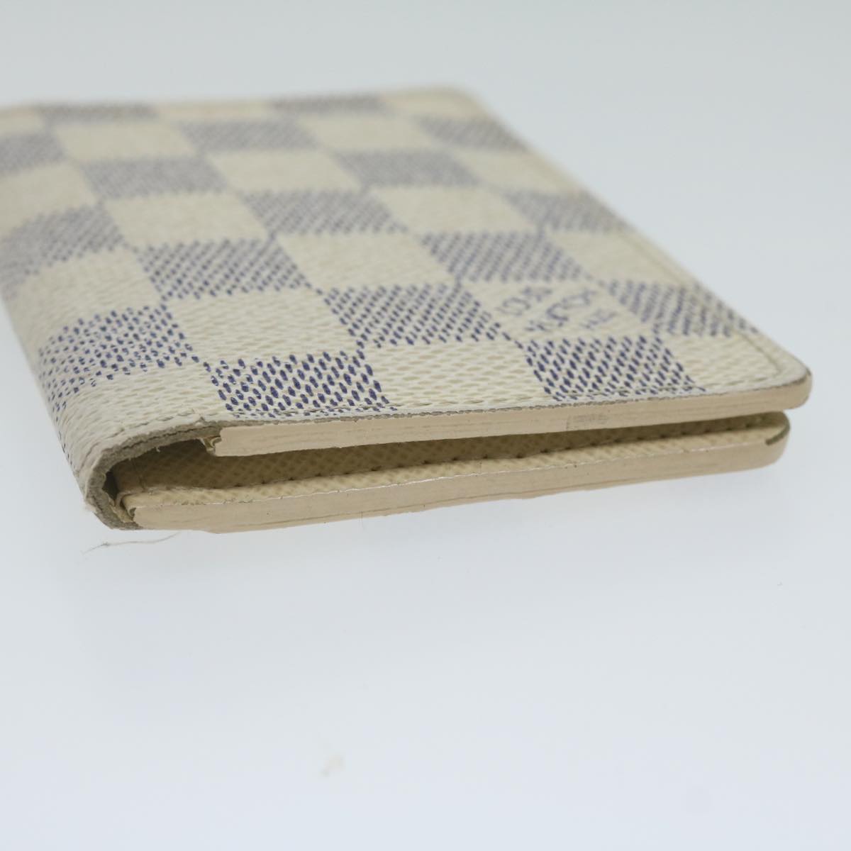 LOUIS VUITTON Damier Azur Organizer Dupoch Card Case N61727 LV Auth 61872