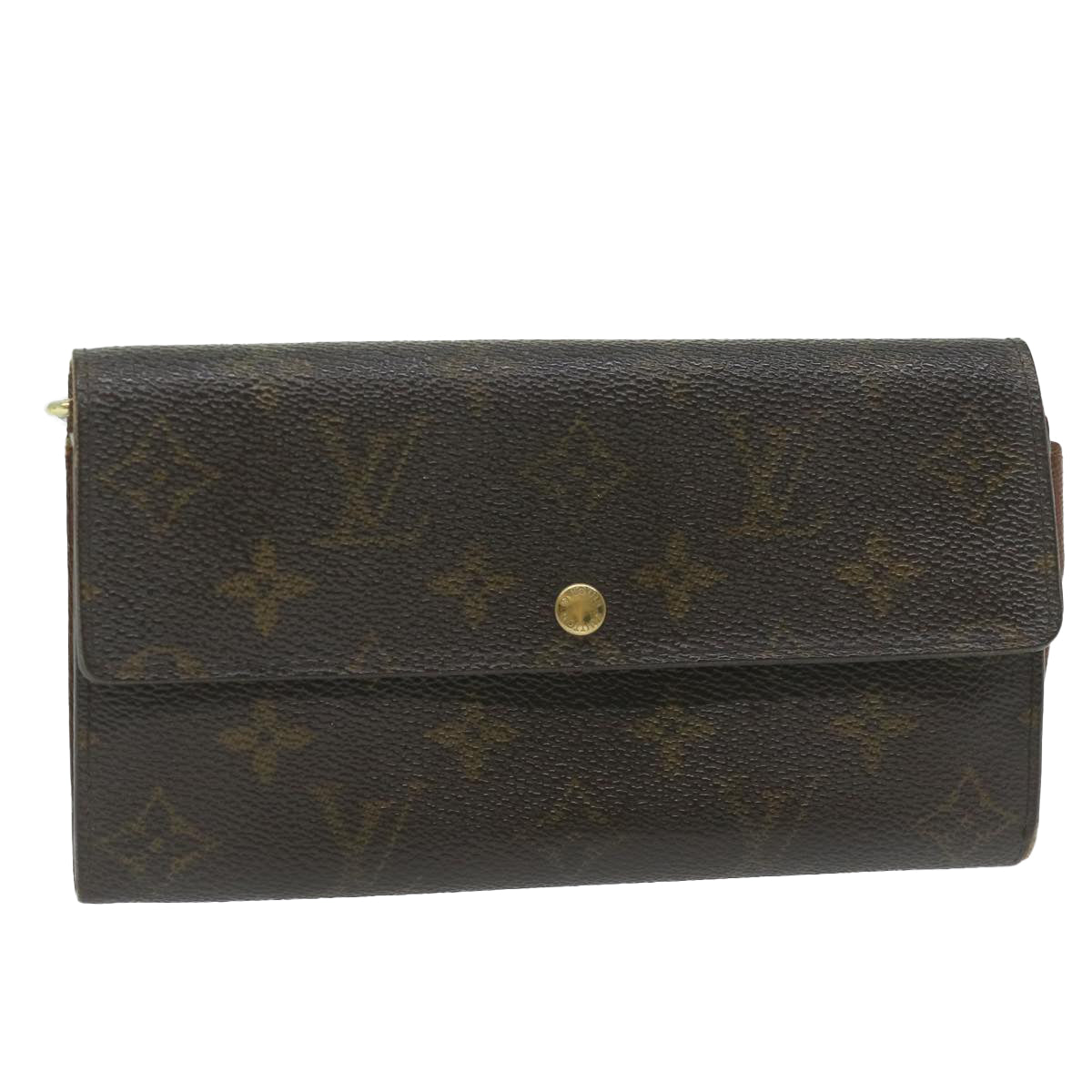 LOUIS VUITTON Monogram Pochette Porte Monnaie Credit Wallet M61725 Auth 61890