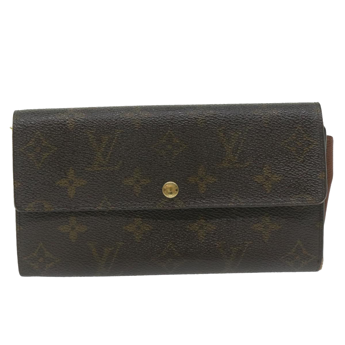 LOUIS VUITTON Monogram Pochette Porte Monnaie Credit Wallet M61725 Auth 61890