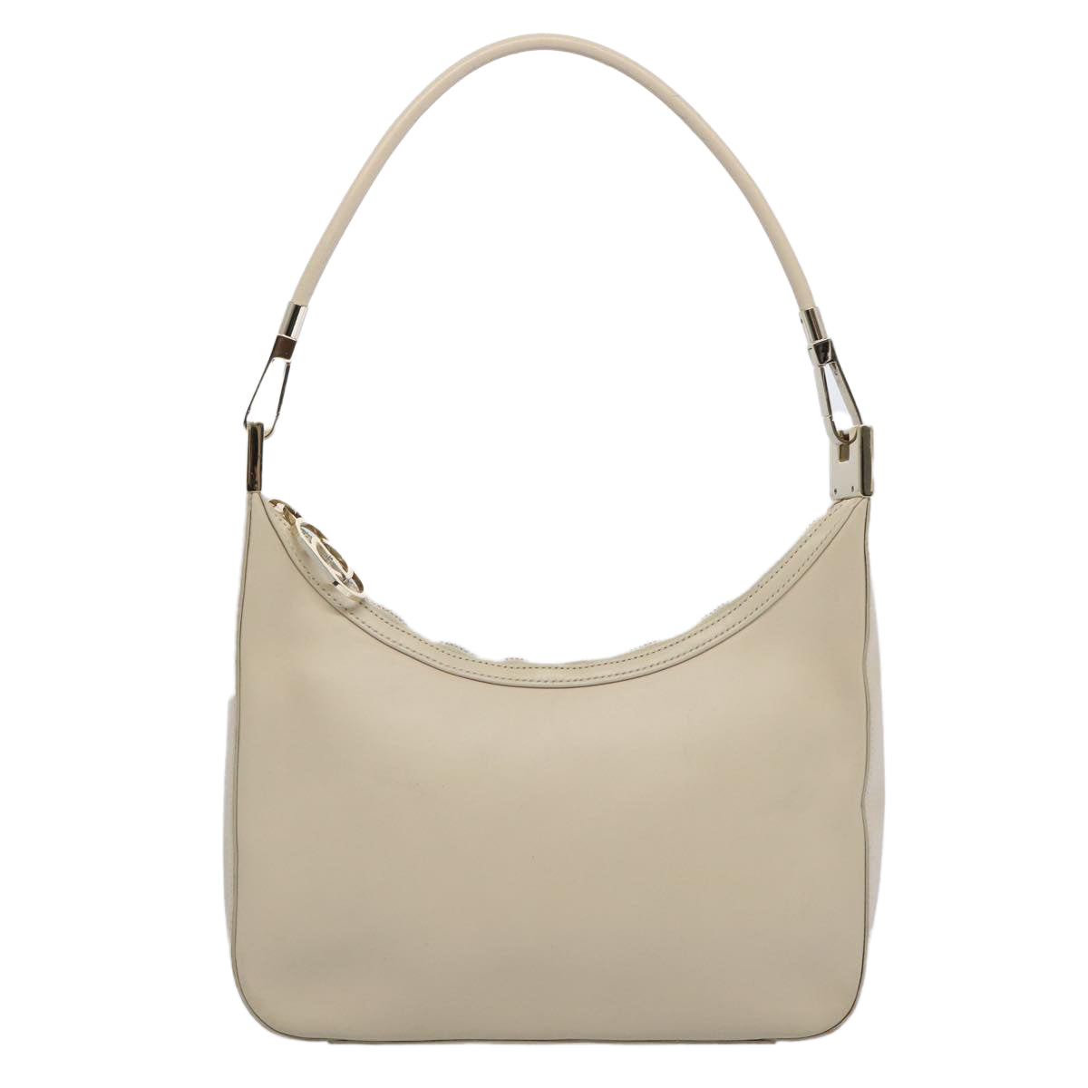 GUCCI Shoulder Bag Leather Outlet Cream 001 3812 Auth 61936