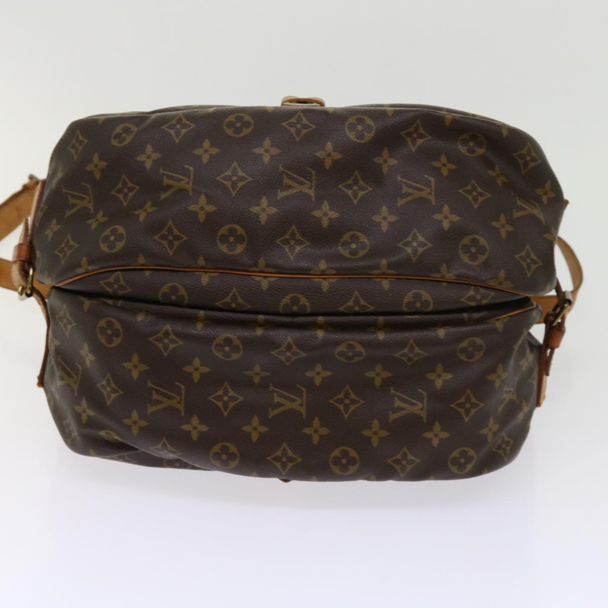 LOUIS VUITTON Monogram Saumur 35 Shoulder Bag M42254 LV Auth 61949