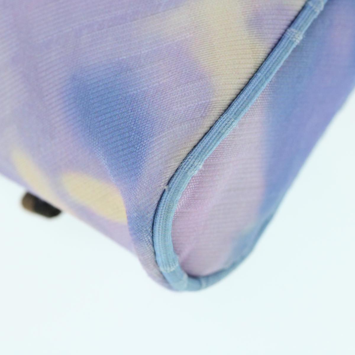FENDI Zucca Canvas Shoulder Bag Light Blue Auth 62025SAV