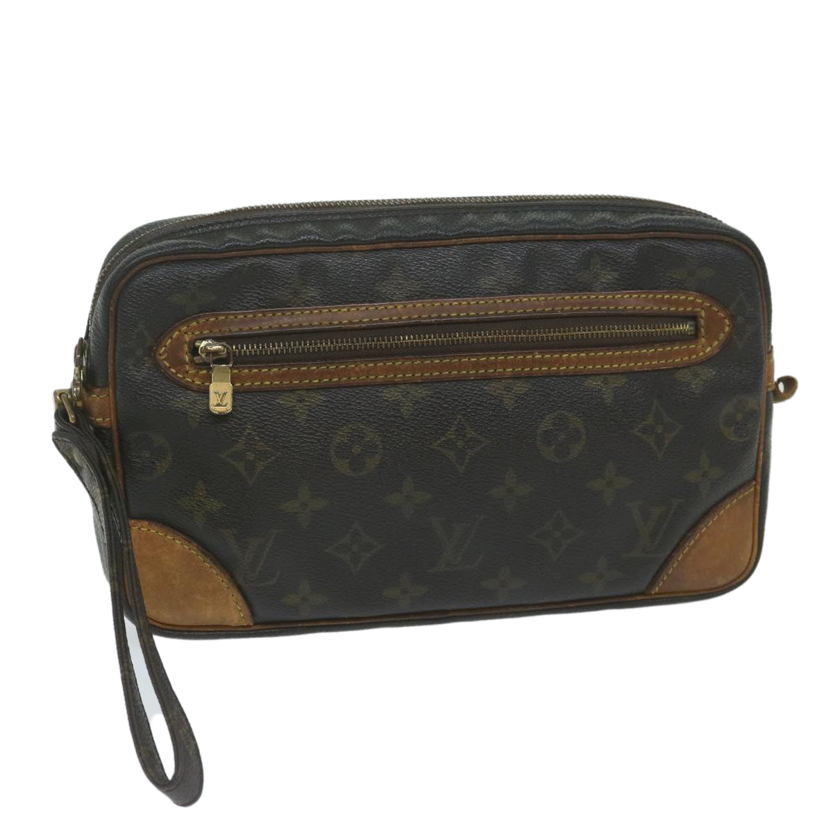 LOUIS VUITTON Monogram Marly Dragonne GM Clutch Bag M51825 LV Auth 62145