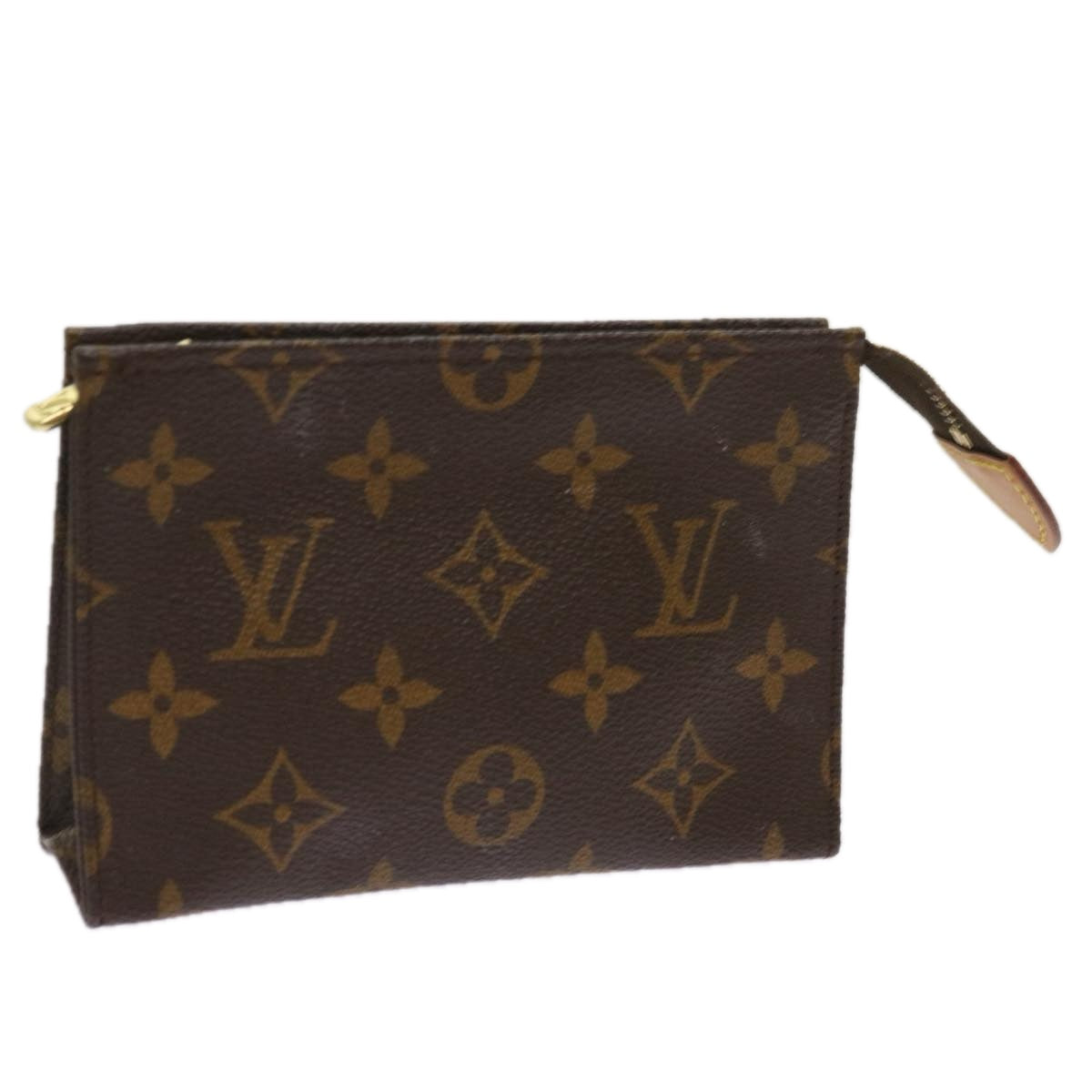 LOUIS VUITTON Monogram Poche Toilette 15 Pouch M47546 LV Auth 62149