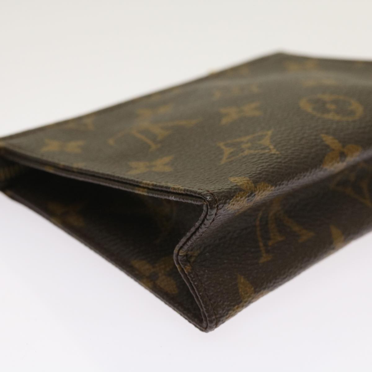 LOUIS VUITTON Monogram Poche Toilette 15 Pouch M47546 LV Auth 62149