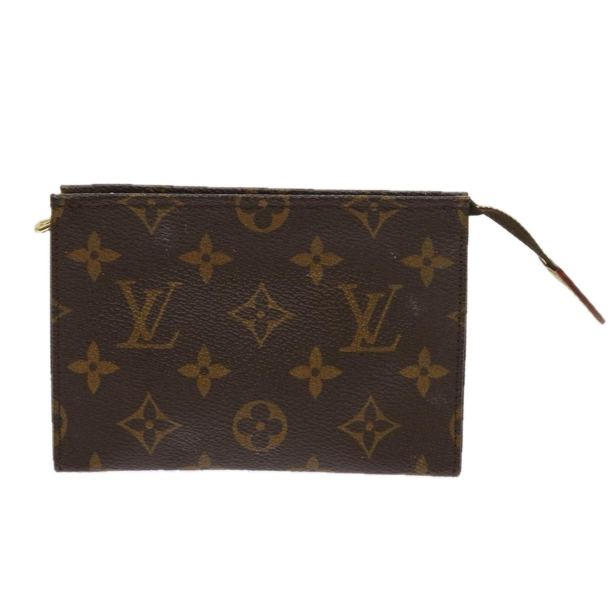 LOUIS VUITTON Monogram Poche Toilette 15 Pouch M47546 LV Auth 62149