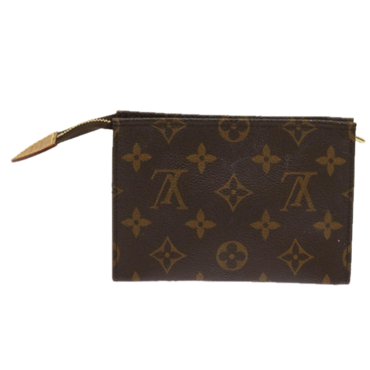 LOUIS VUITTON Monogram Poche Toilette 15 Pouch M47546 LV Auth 62149