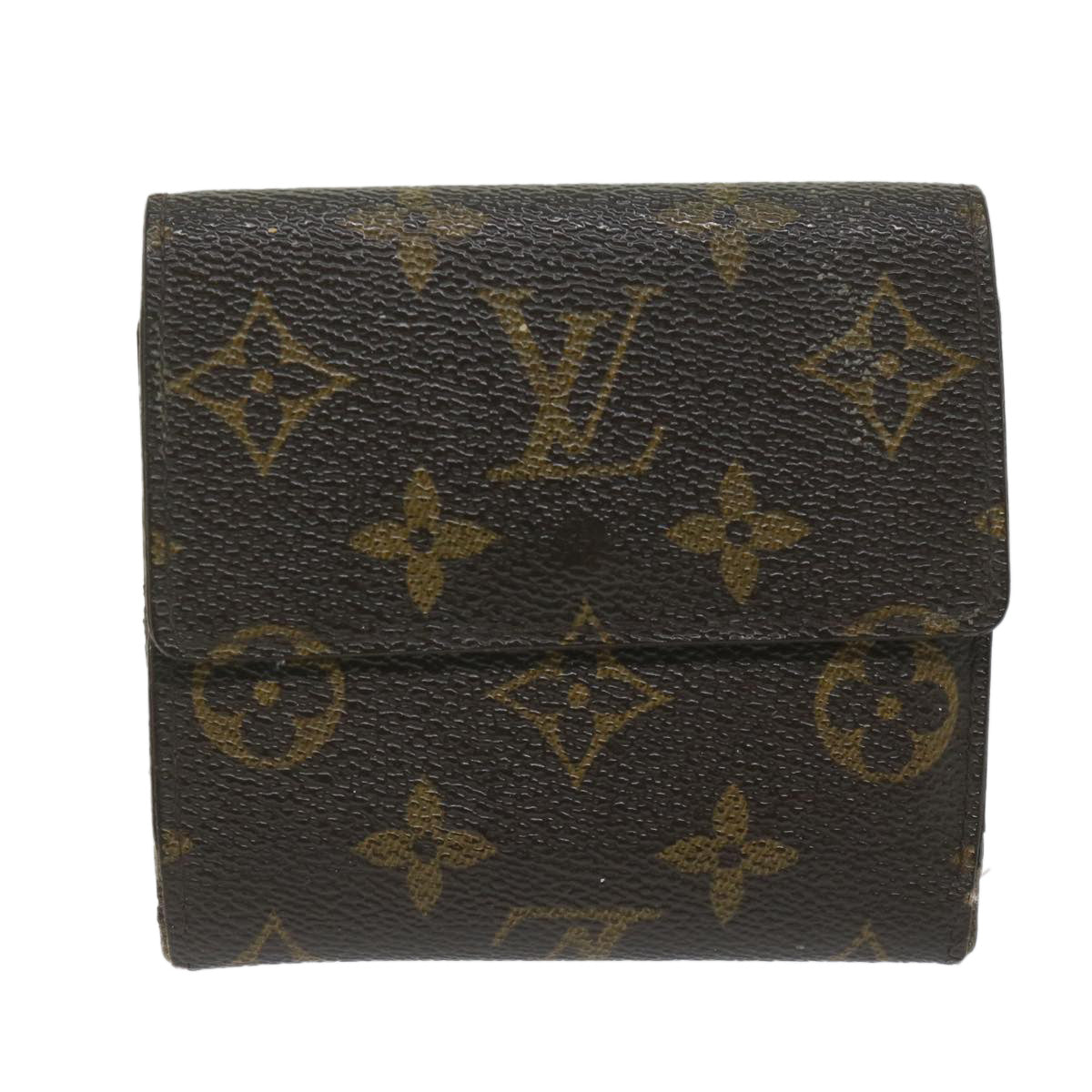 LOUIS VUITTON Monogram Portefeuille Elise Wallet M61654 LV Auth 62227