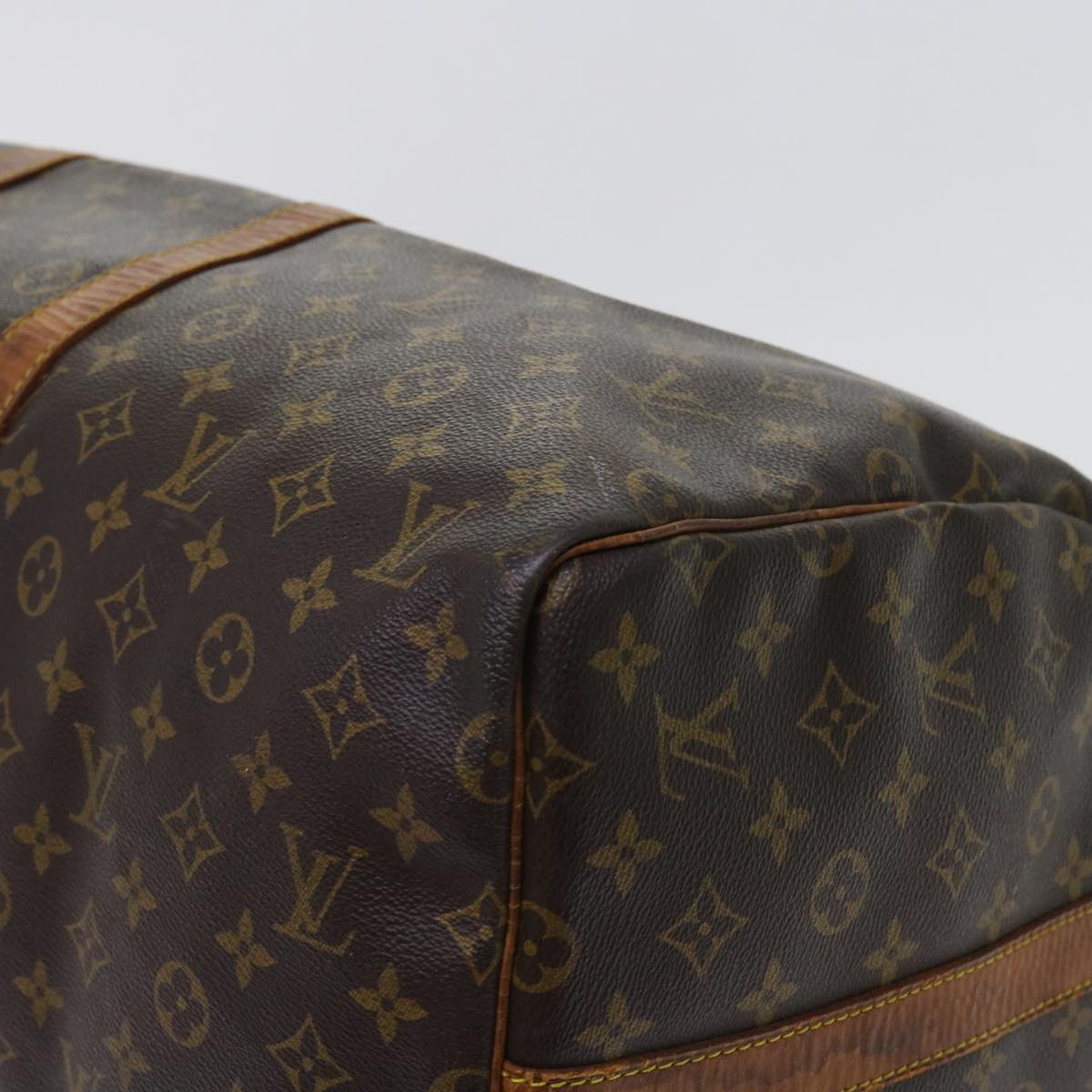 LOUIS VUITTON Monogram Keepall Bandouliere 55 Boston Bag M41414 LV Auth 62229