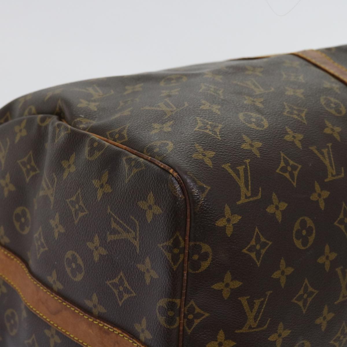 LOUIS VUITTON Monogram Keepall Bandouliere 55 Boston Bag M41414 LV Auth 62229