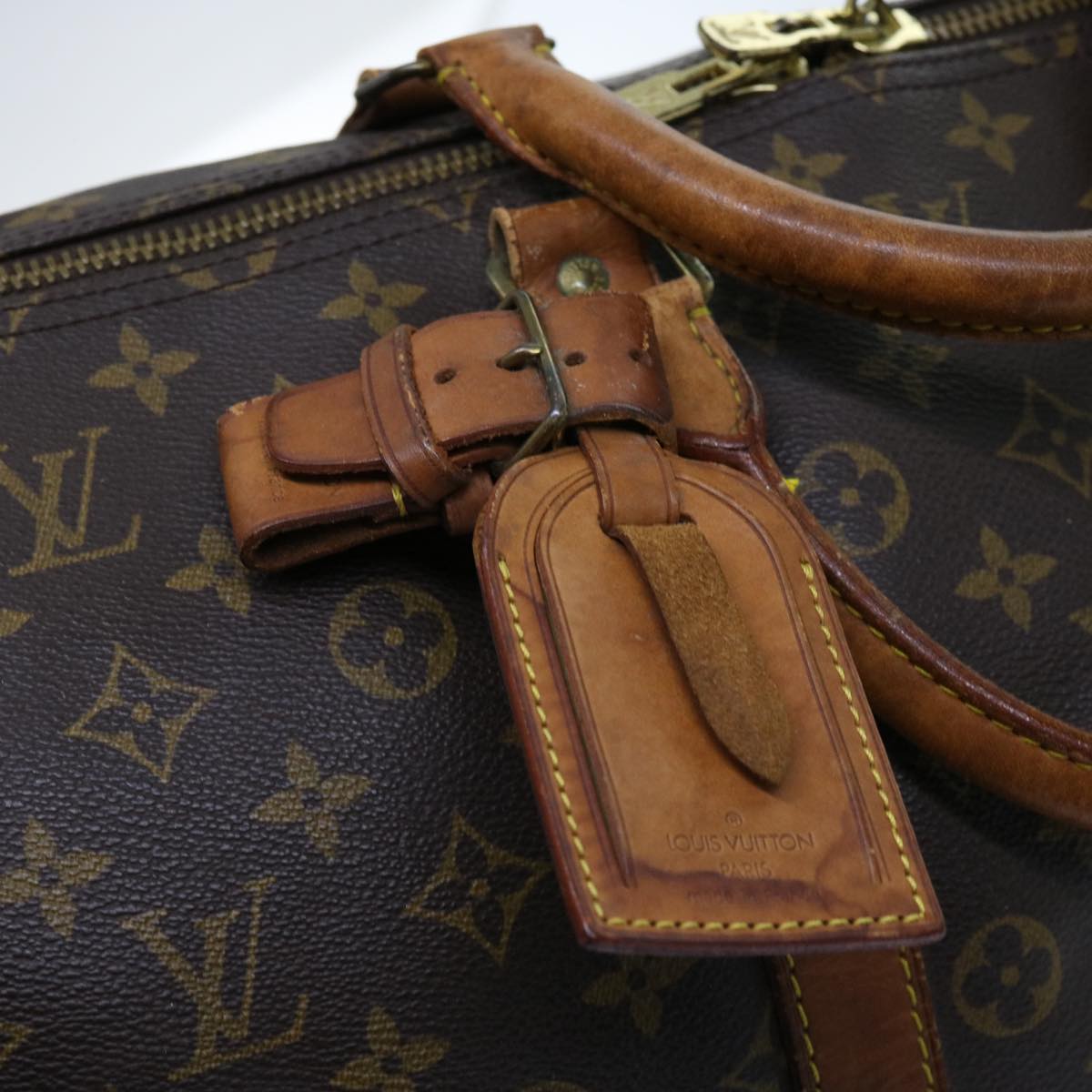 LOUIS VUITTON Monogram Keepall Bandouliere 55 Boston Bag M41414 LV Auth 62229