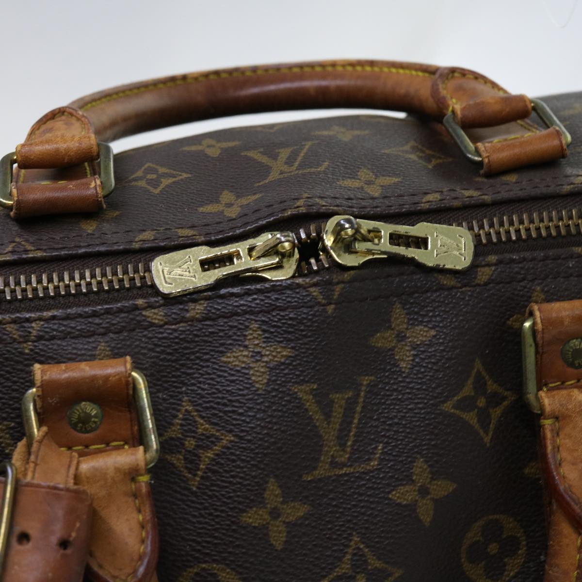 LOUIS VUITTON Monogram Keepall Bandouliere 55 Boston Bag M41414 LV Auth 62229