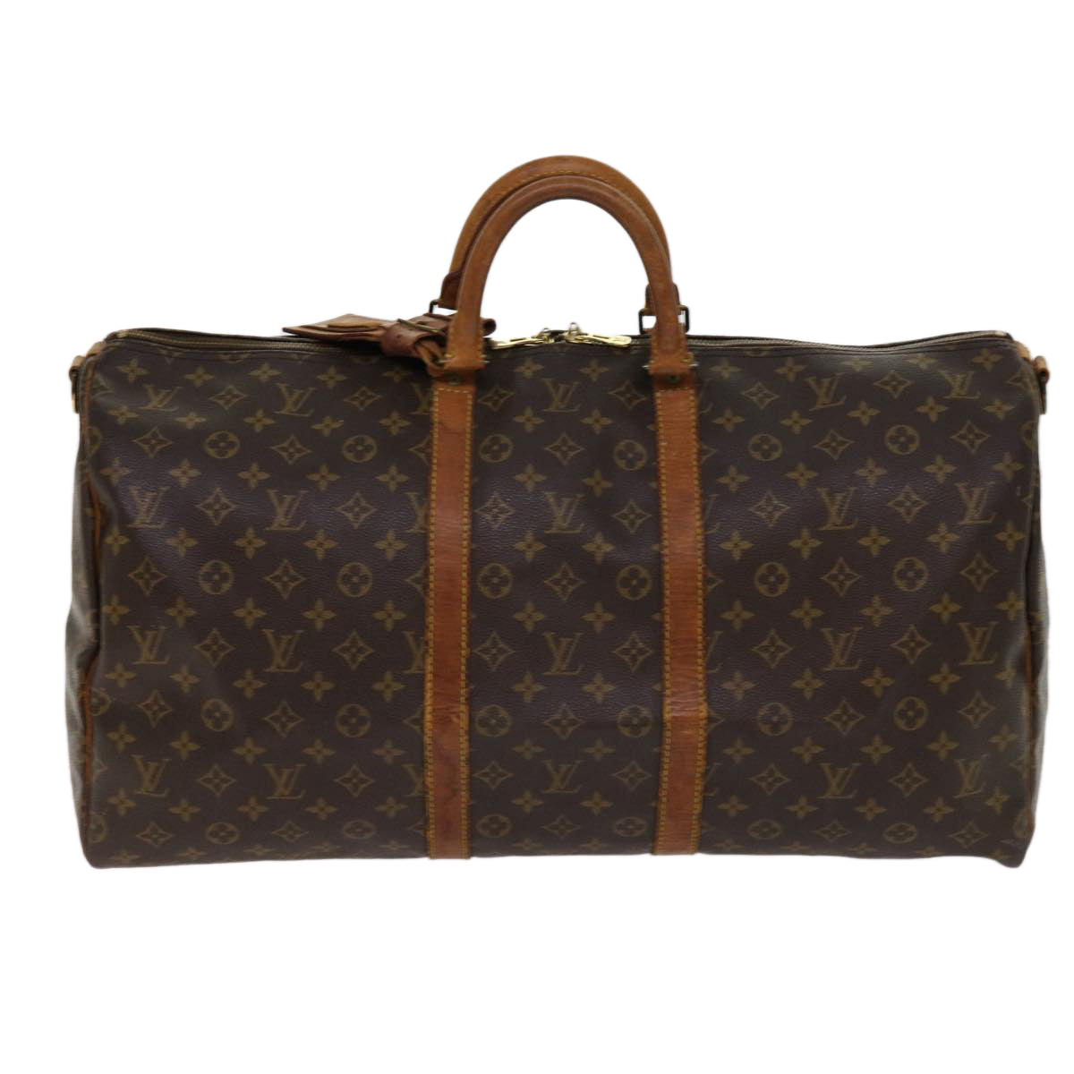 LOUIS VUITTON Monogram Keepall Bandouliere 55 Boston Bag M41414 LV Auth 62229