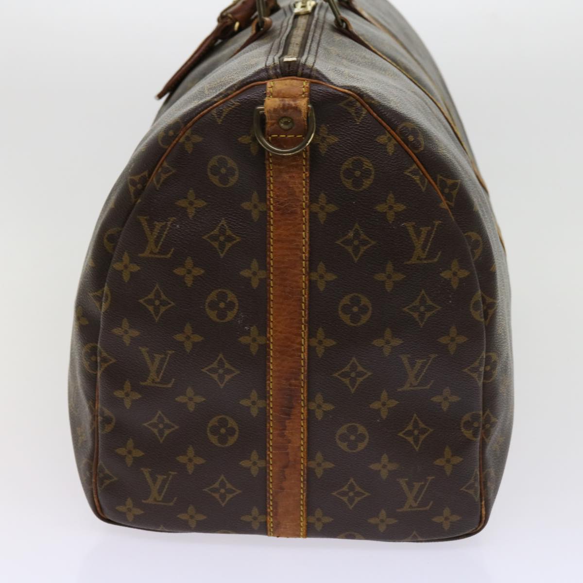 LOUIS VUITTON Monogram Keepall Bandouliere 55 Boston Bag M41414 LV Auth 62229