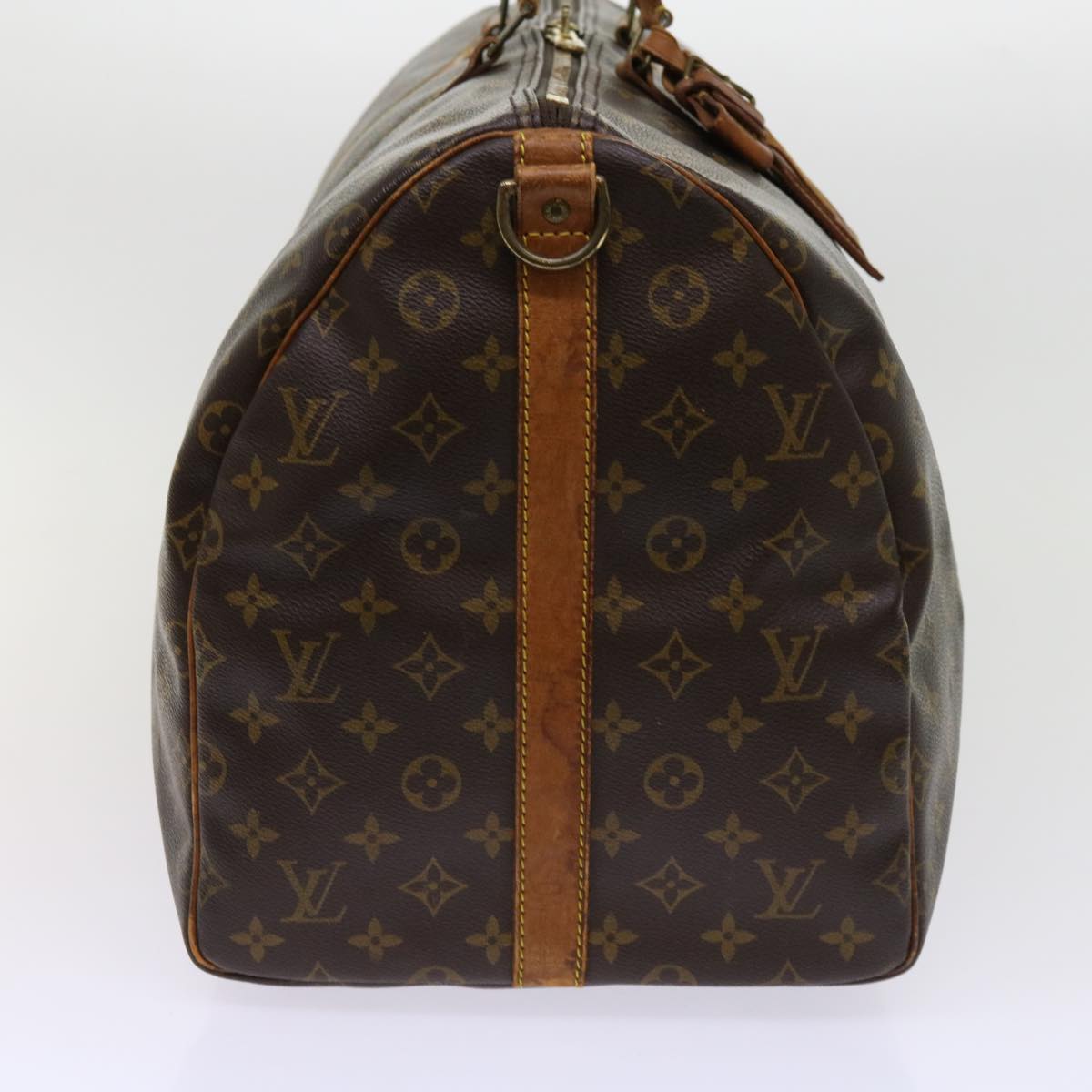 LOUIS VUITTON Monogram Keepall Bandouliere 55 Boston Bag M41414 LV Auth 62229