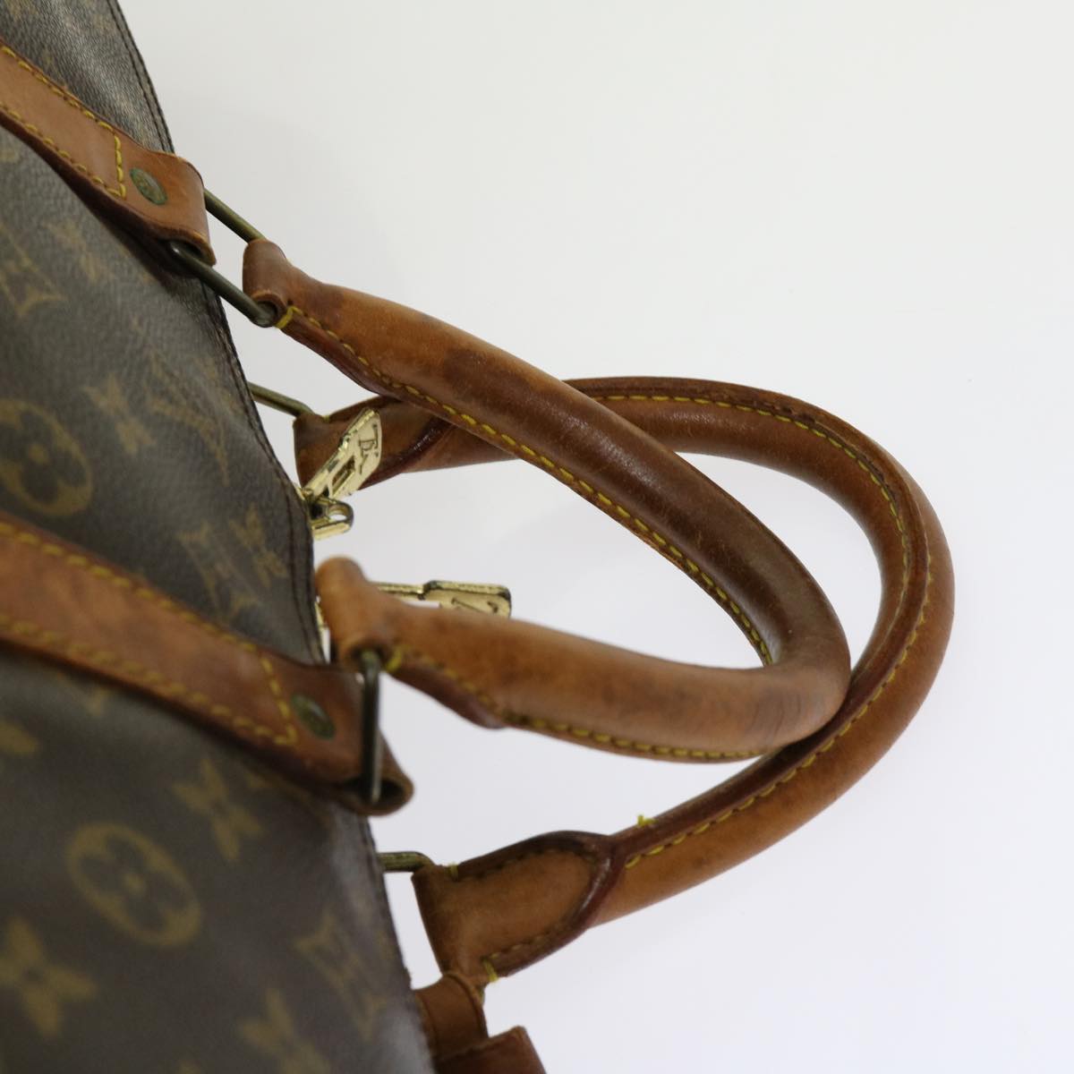 LOUIS VUITTON Monogram Keepall Bandouliere 55 Boston Bag M41414 LV Auth 62229