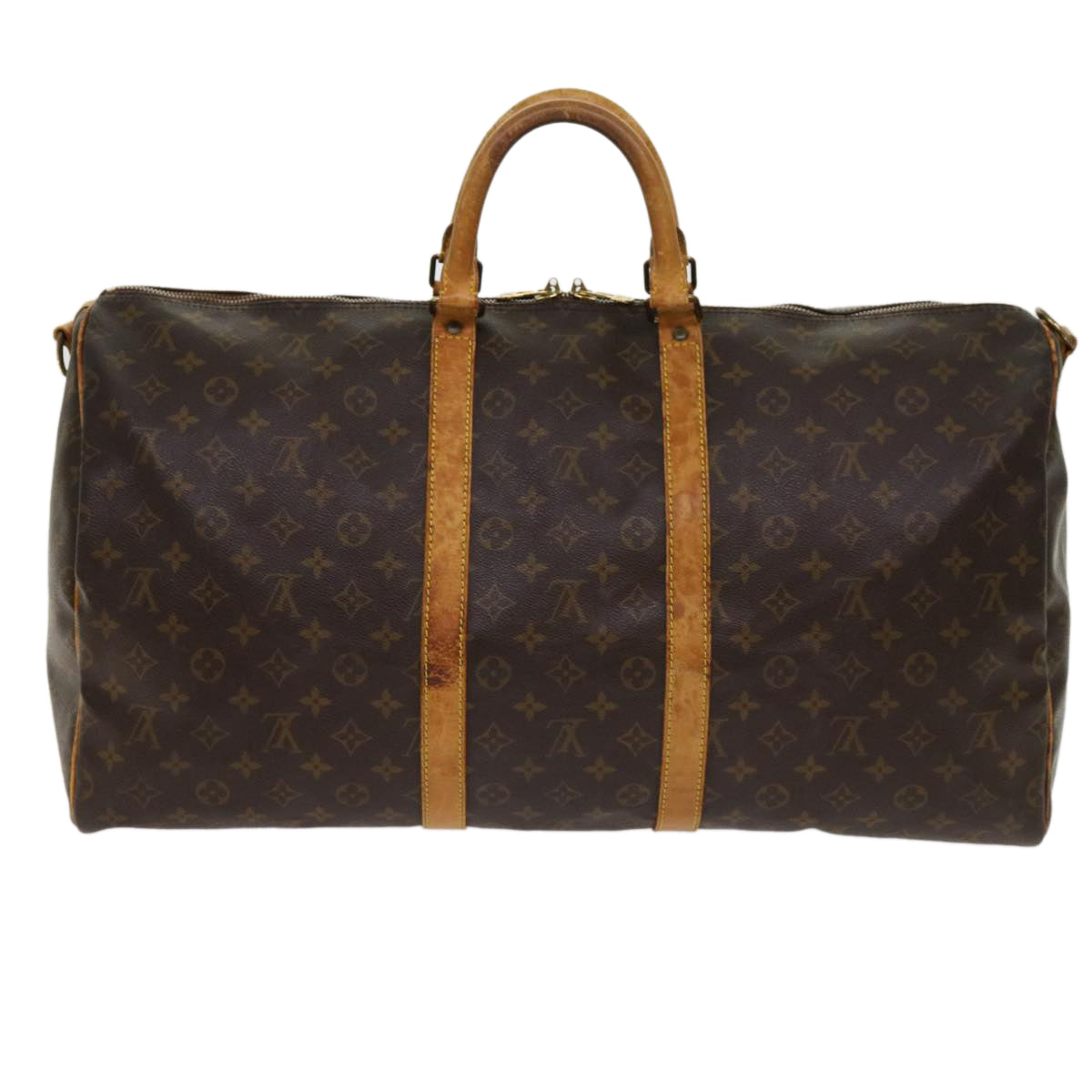 LOUIS VUITTON Monogram Keepall Bandouliere 55 Boston Bag M41414 LV Auth 62230