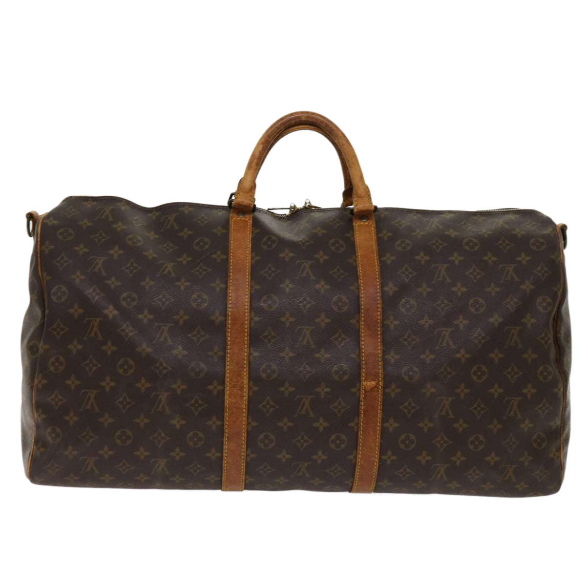 LOUIS VUITTON Monogram Keepall Bandouliere 60 Boston Bag M41412 LV Auth 62231